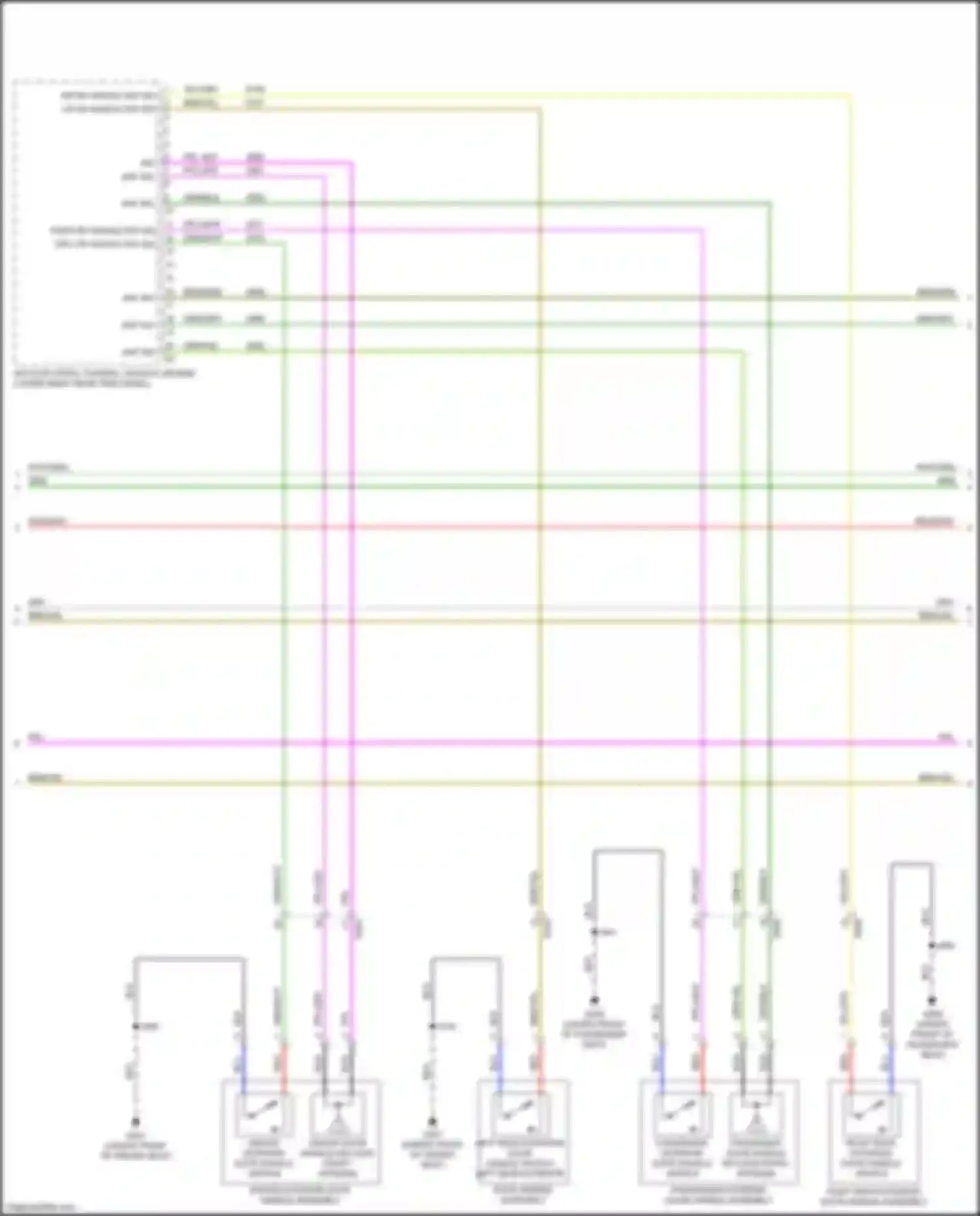 Wiring diagram rr dr handle sw sig for Chevrolet Equinox III (2017-2021) (1 of 2)