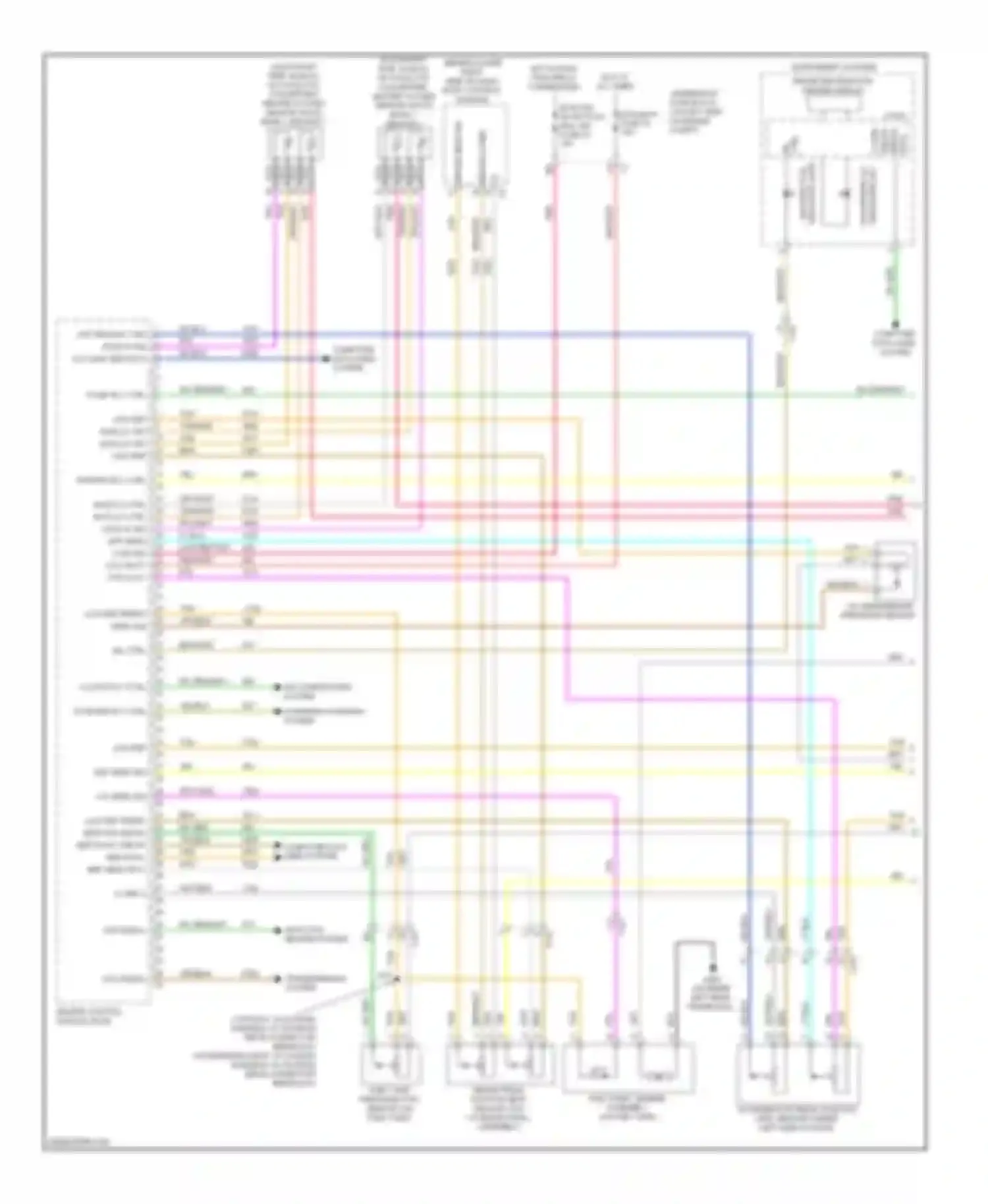 Express G1500 Chevrolet  (2013-2013): Wiring diagram engine performance 4.3l vin x (1 of 3)