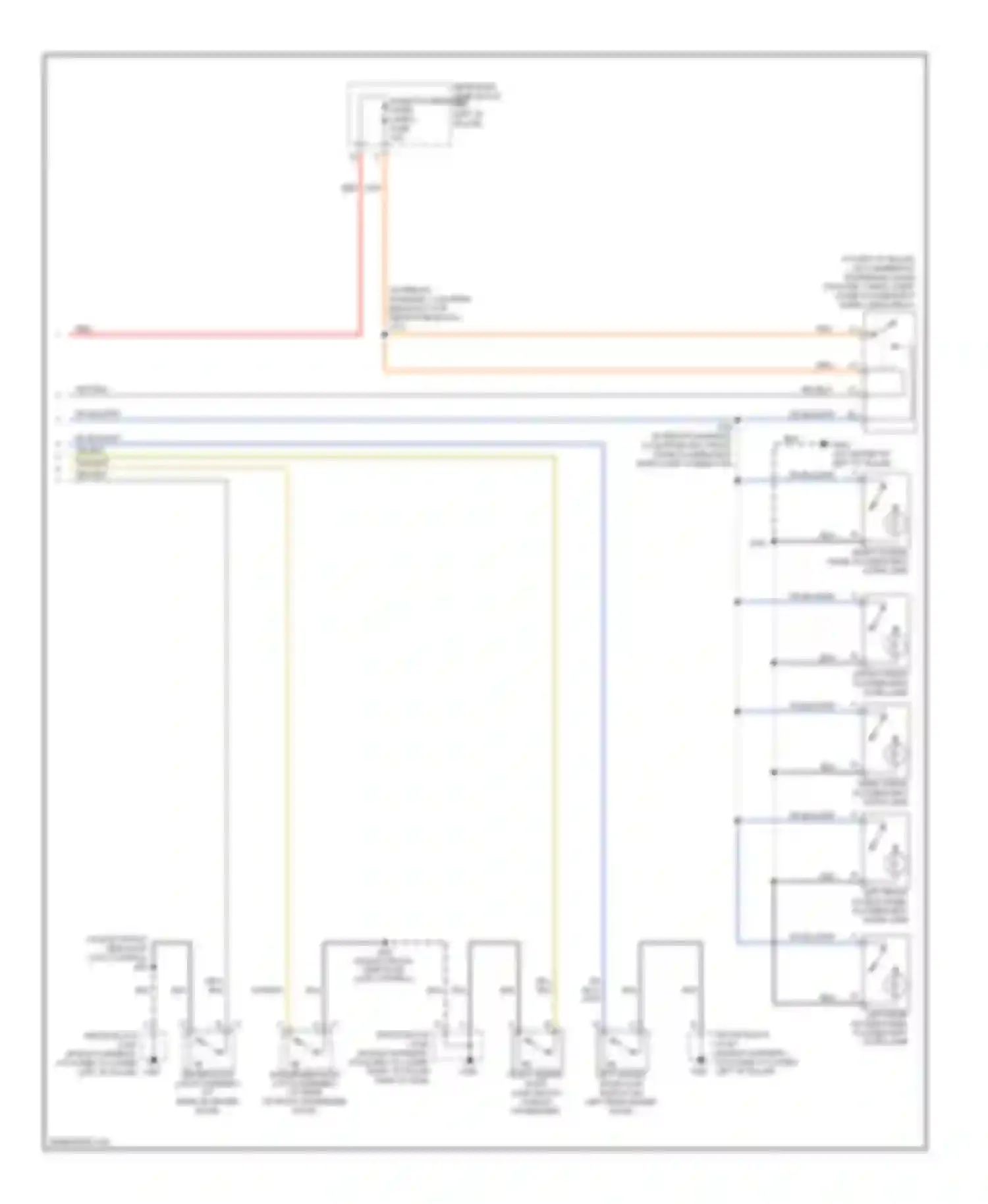 Wiring diagram left front access panel fluorescent work lamp for Chevrolet Express G2500  (2013-2013) (1 of 1)