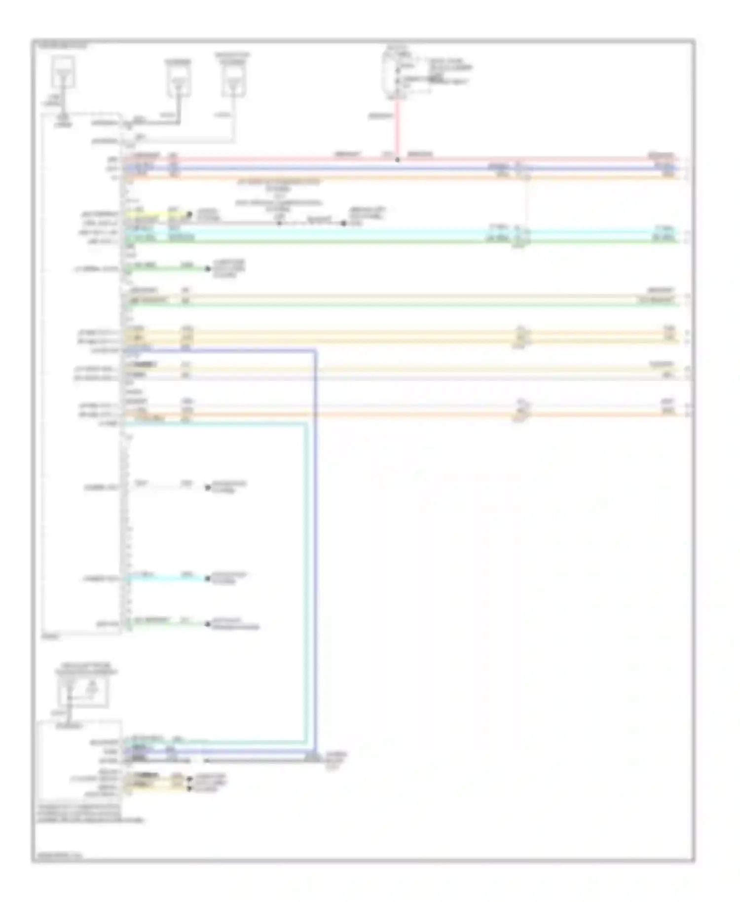 Express G3500 Chevrolet  (2013-2013): Navigation circuit, without uys (1 of 2)