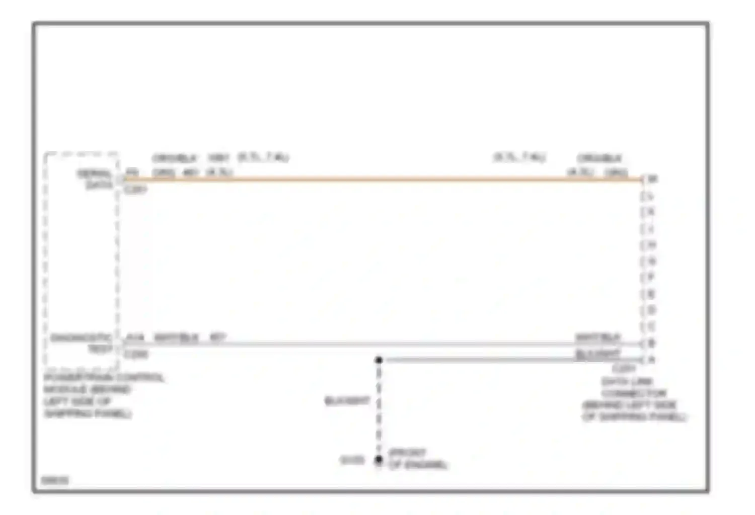 Forward Control P30 Chevrolet  (1985-1999): 4.3l (vin z), data link connector circuit, commercial chassis
with a/t