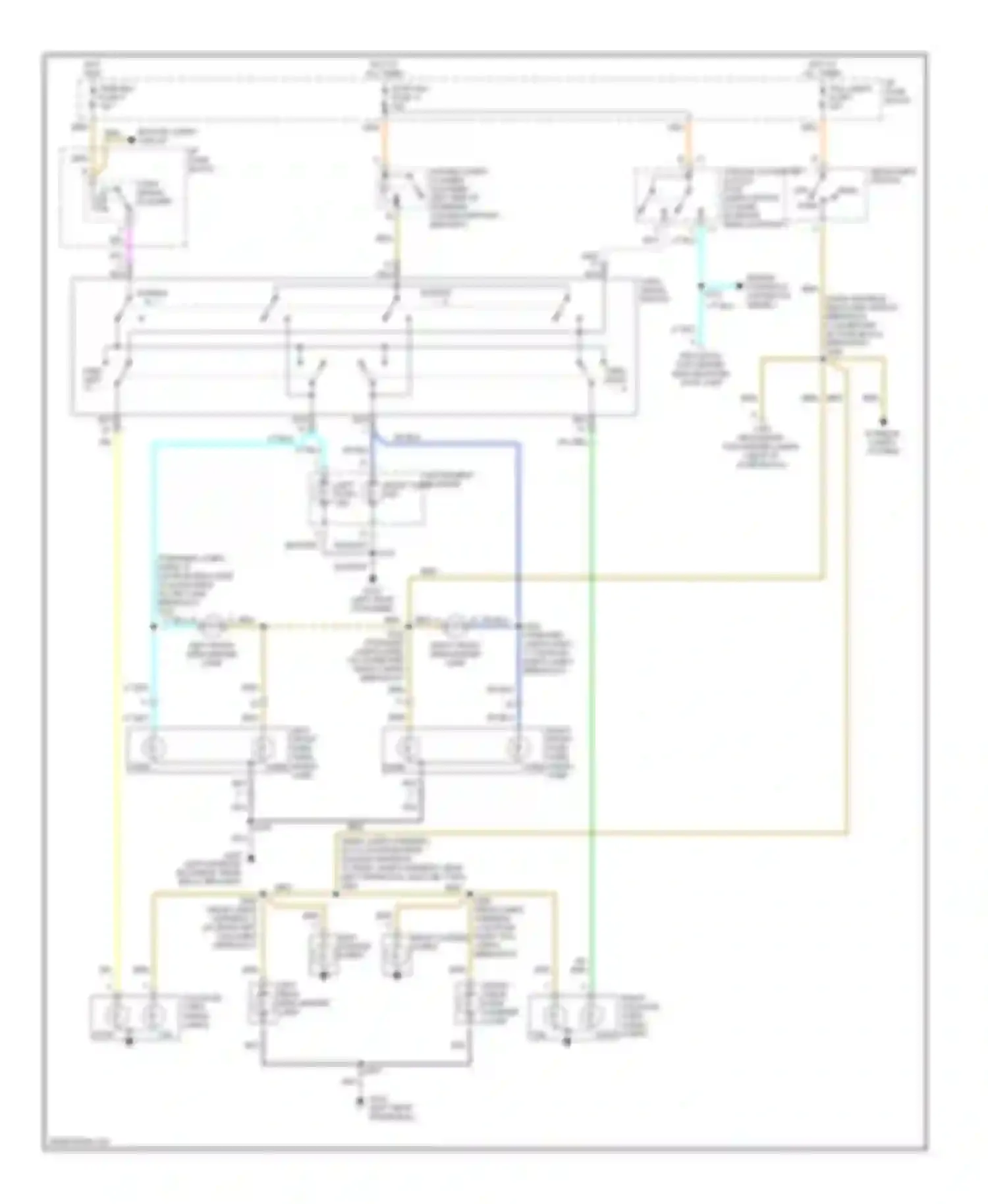 Forward Control P30 Chevrolet  (1985-1999): Exterior lamps circuit, commercial chassis