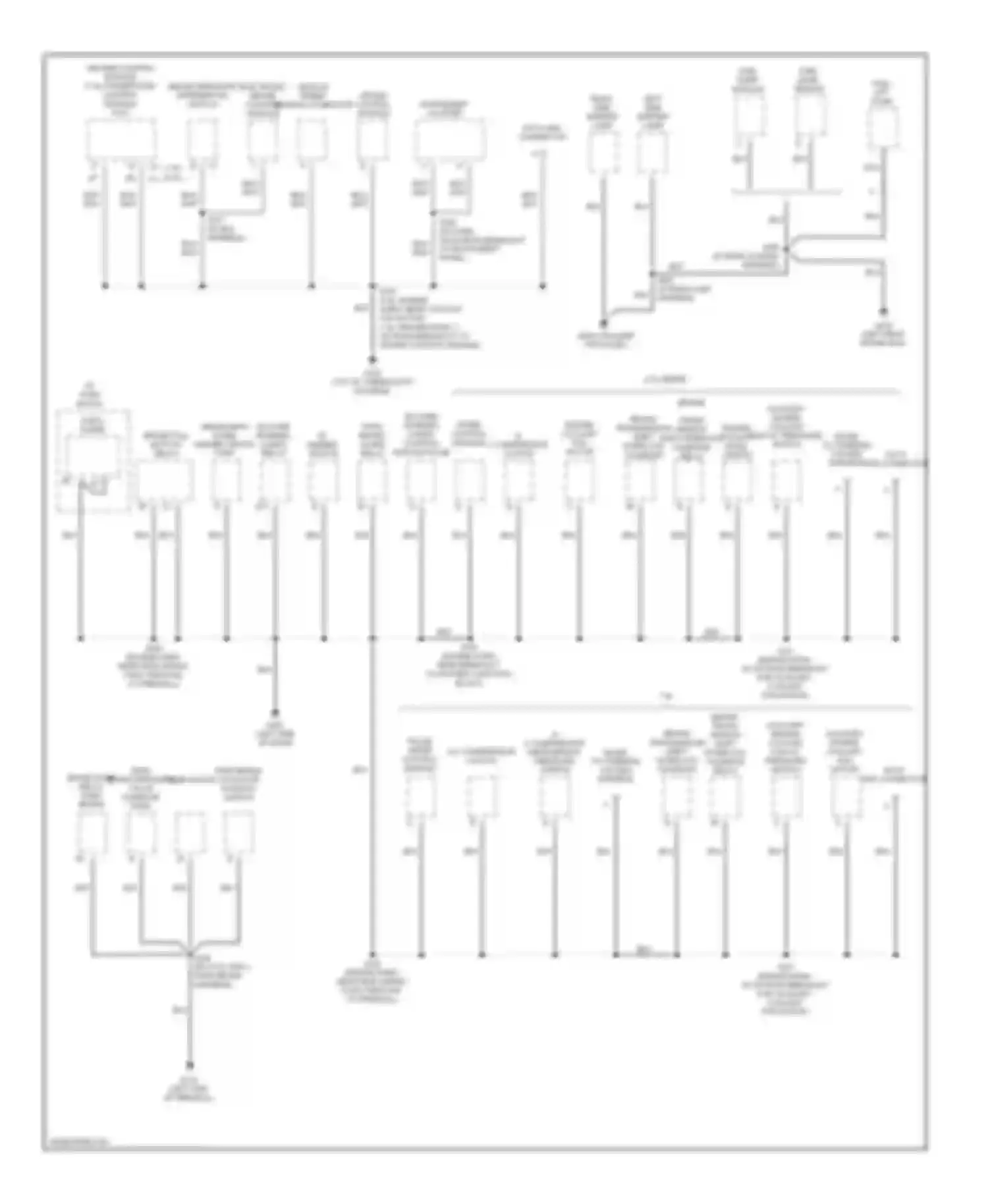 Forward Control P30 Chevrolet  (1985-1999): Ground distribution circuit, motor home chassis (2 of 2)