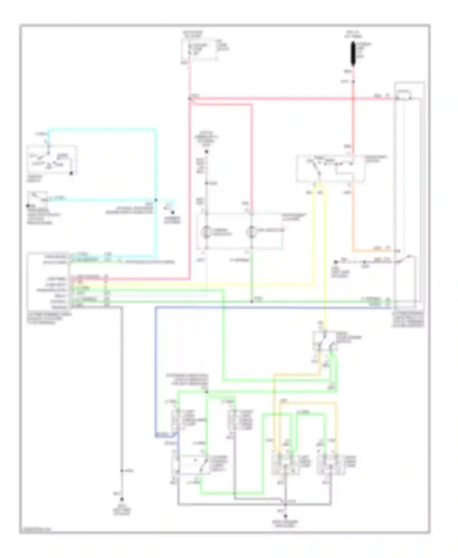 Forward Control P30 Chevrolet  (1985-1999): Headlight circuit, motor home chassis with dual headlamps with
drl