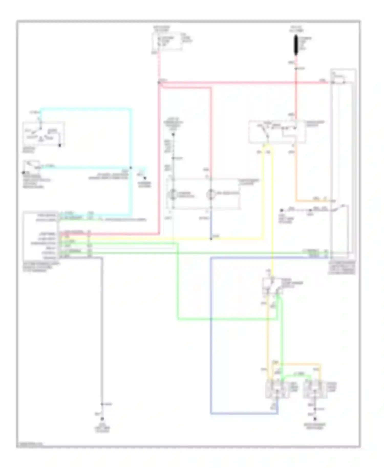 Forward Control P30 Chevrolet  (1985-1999): Headlight circuit, motor home chassis with single headlamps with
drl