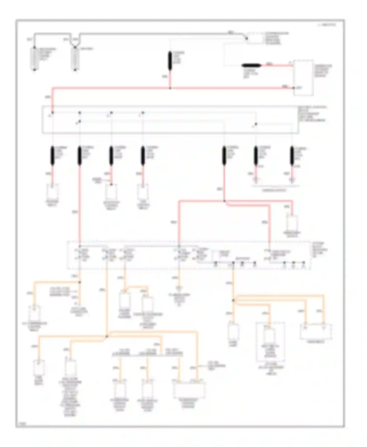 Forward Control P30 Chevrolet  (1985-1999): Power distribution circuit, motor home chassis (1 of 5)