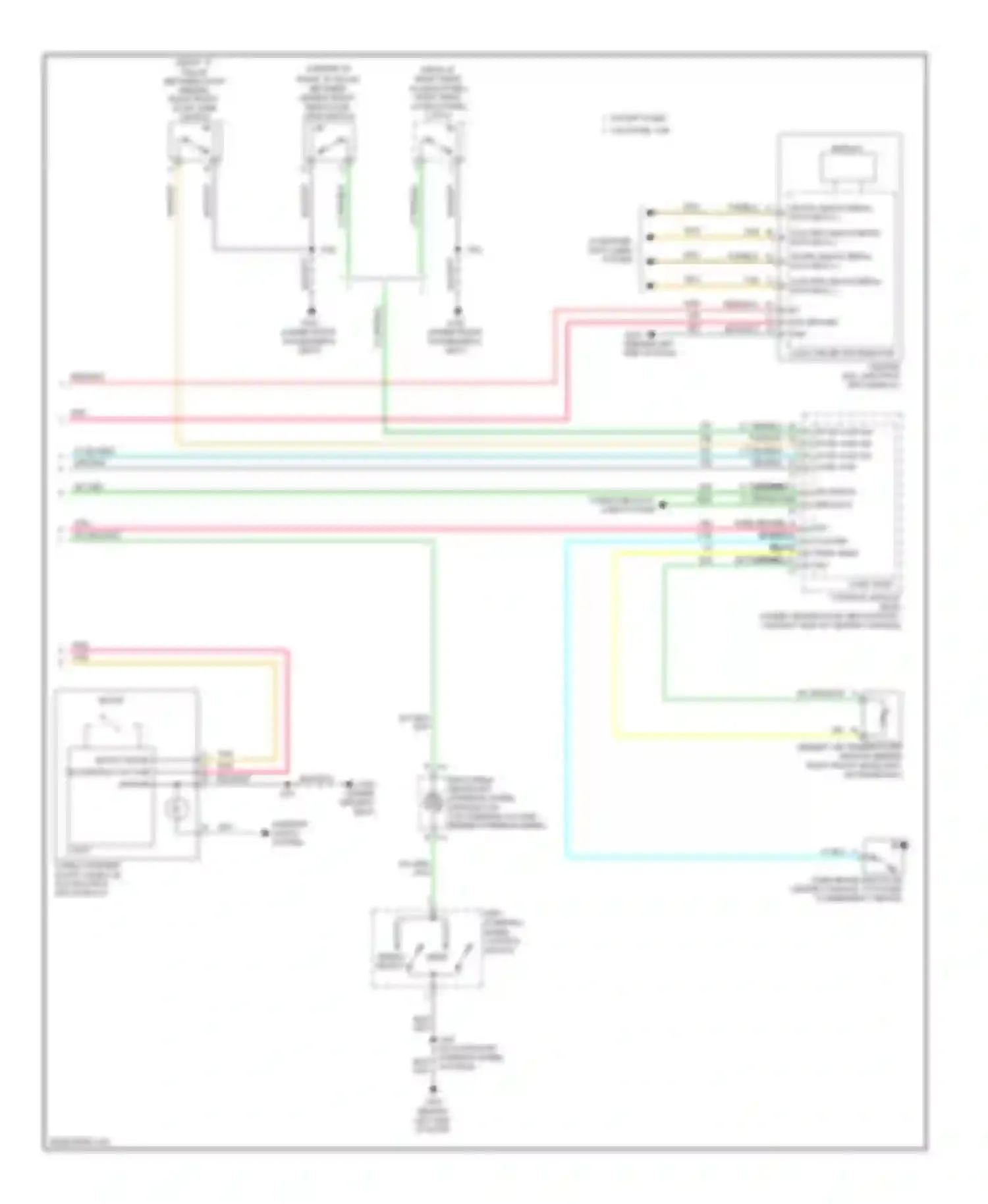 HHR Chevrolet I (2005-2011): Instrument cluster circuit (2 of 2)