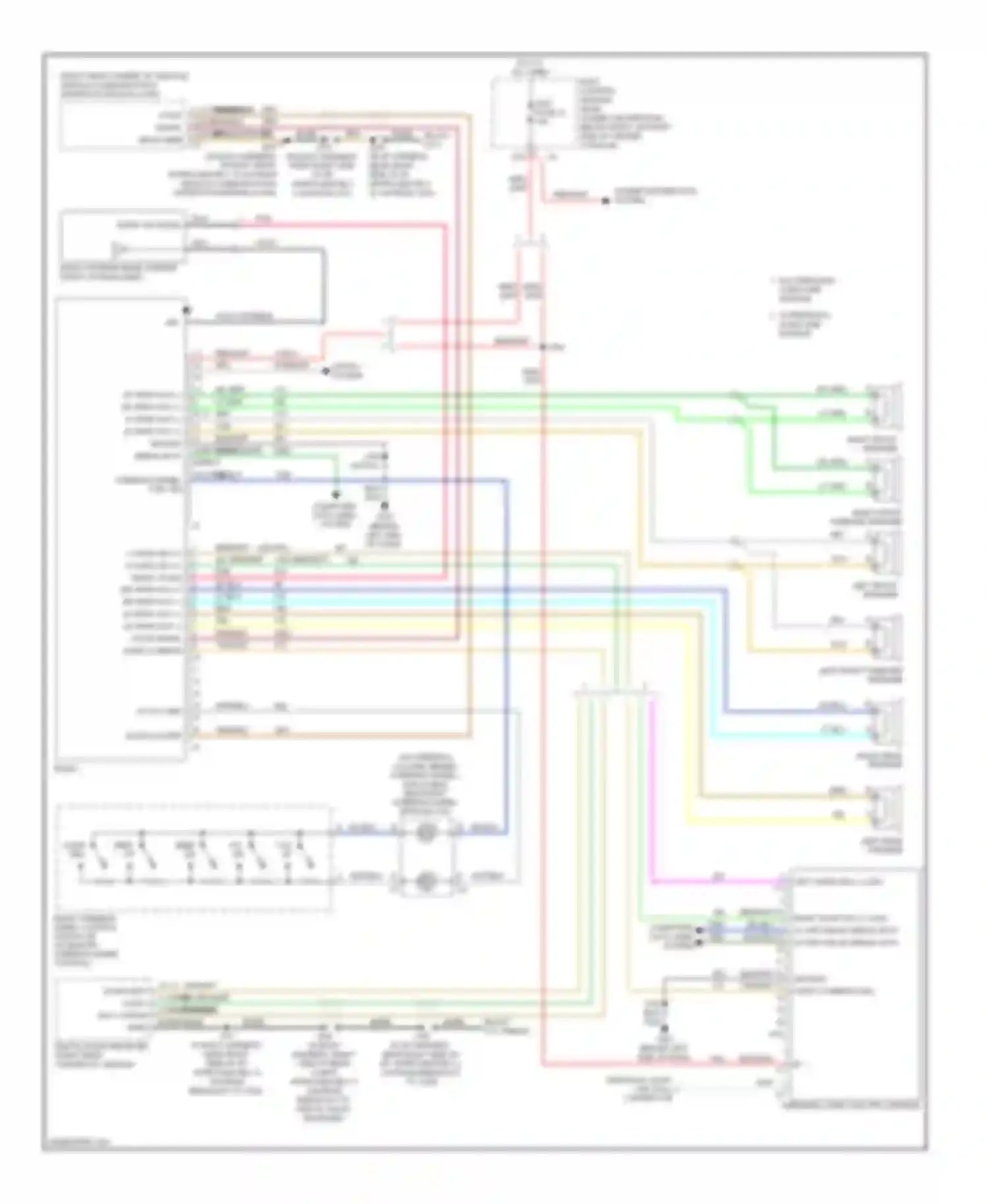 HHR Chevrolet I (2005-2011): Radio circuit, without amplifier