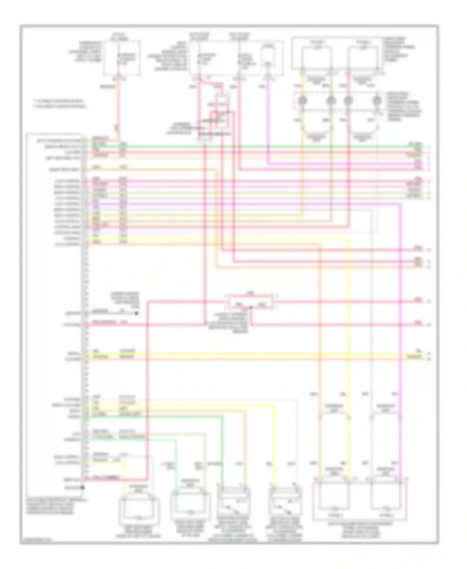 HHR Chevrolet I (2005-2011): Supplemental restraints circuit (1 of 2)