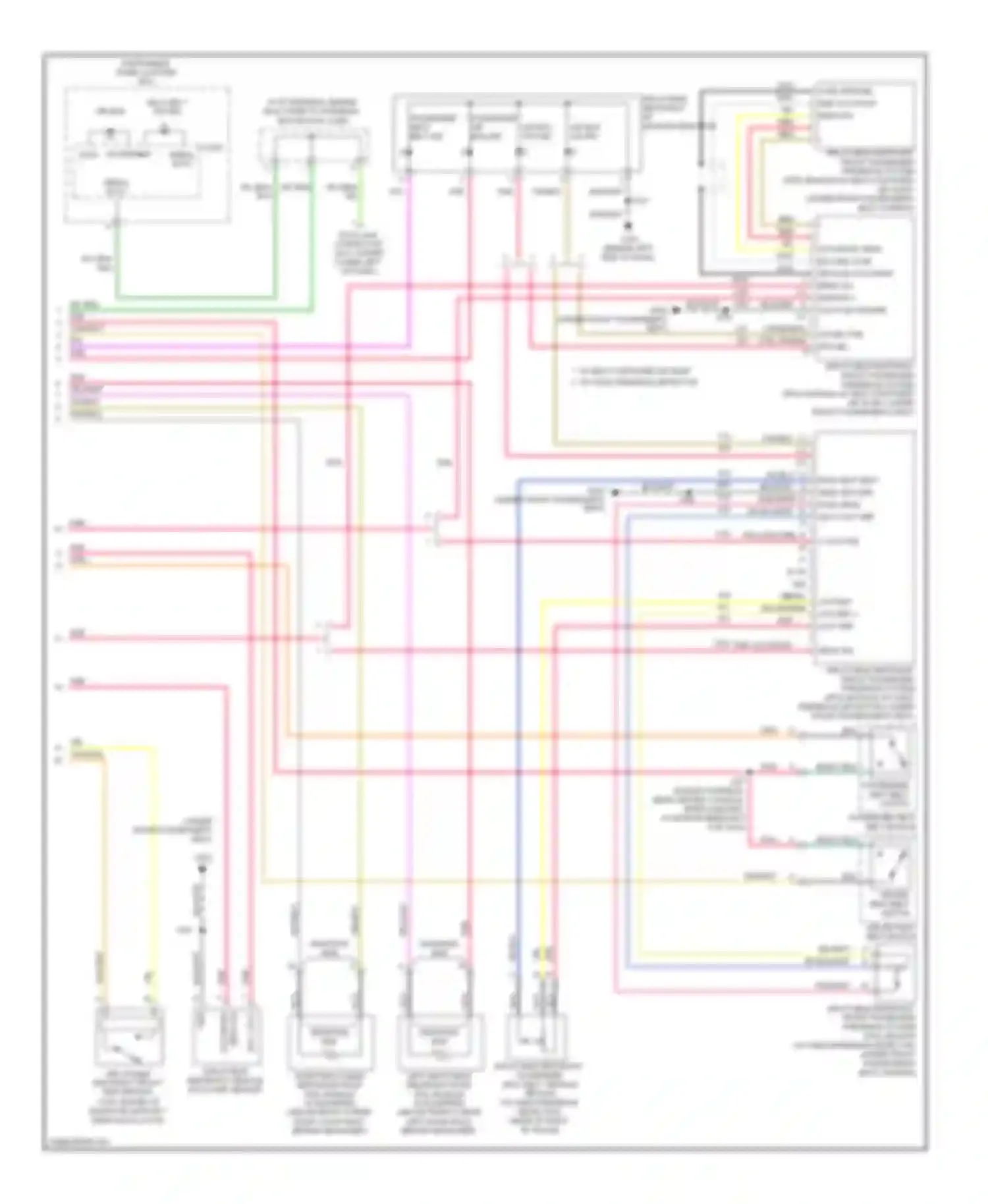 HHR Chevrolet I (2005-2011): Supplemental restraints circuit (2 of 2)