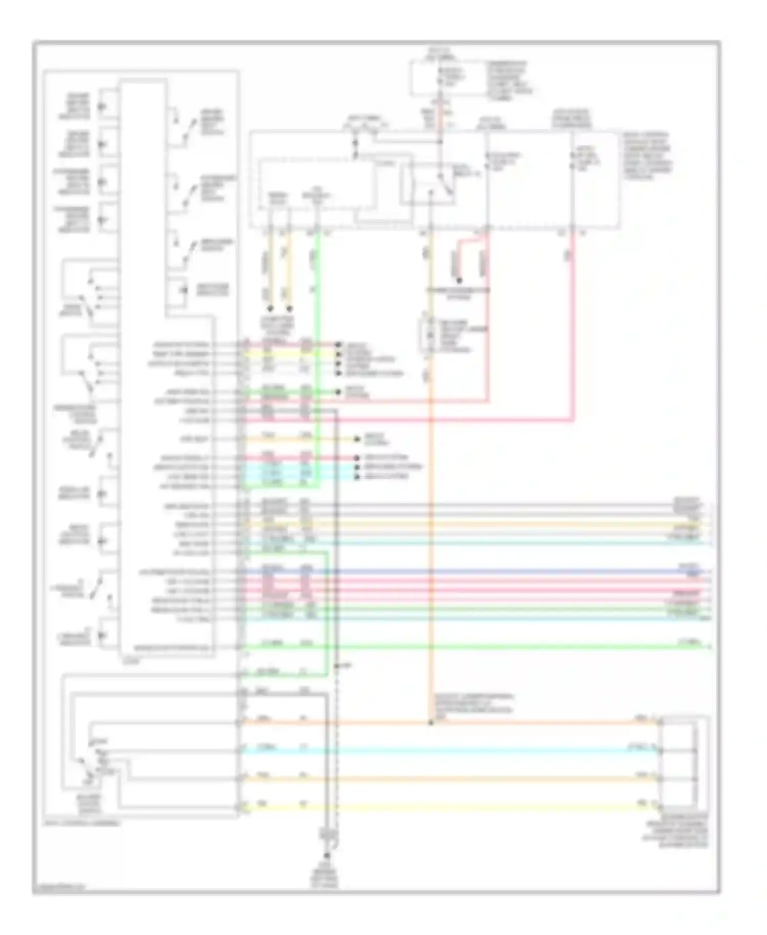 Wiring diagram a/c request indicator for Chevrolet HHR I (2005-2011) (2 of 2)