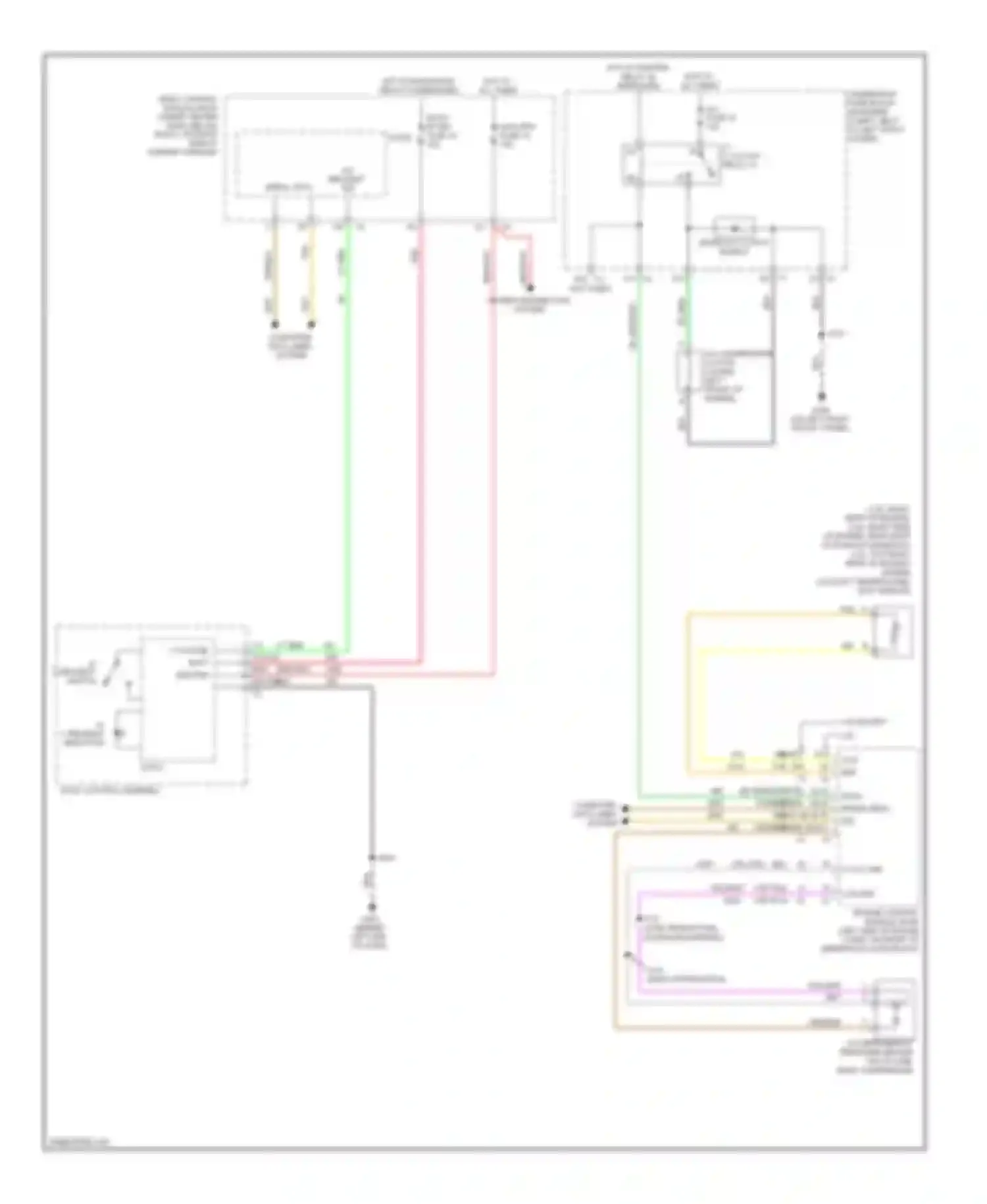 Wiring diagram a/c request switch for Chevrolet HHR I (2005-2011) (1 of 2)