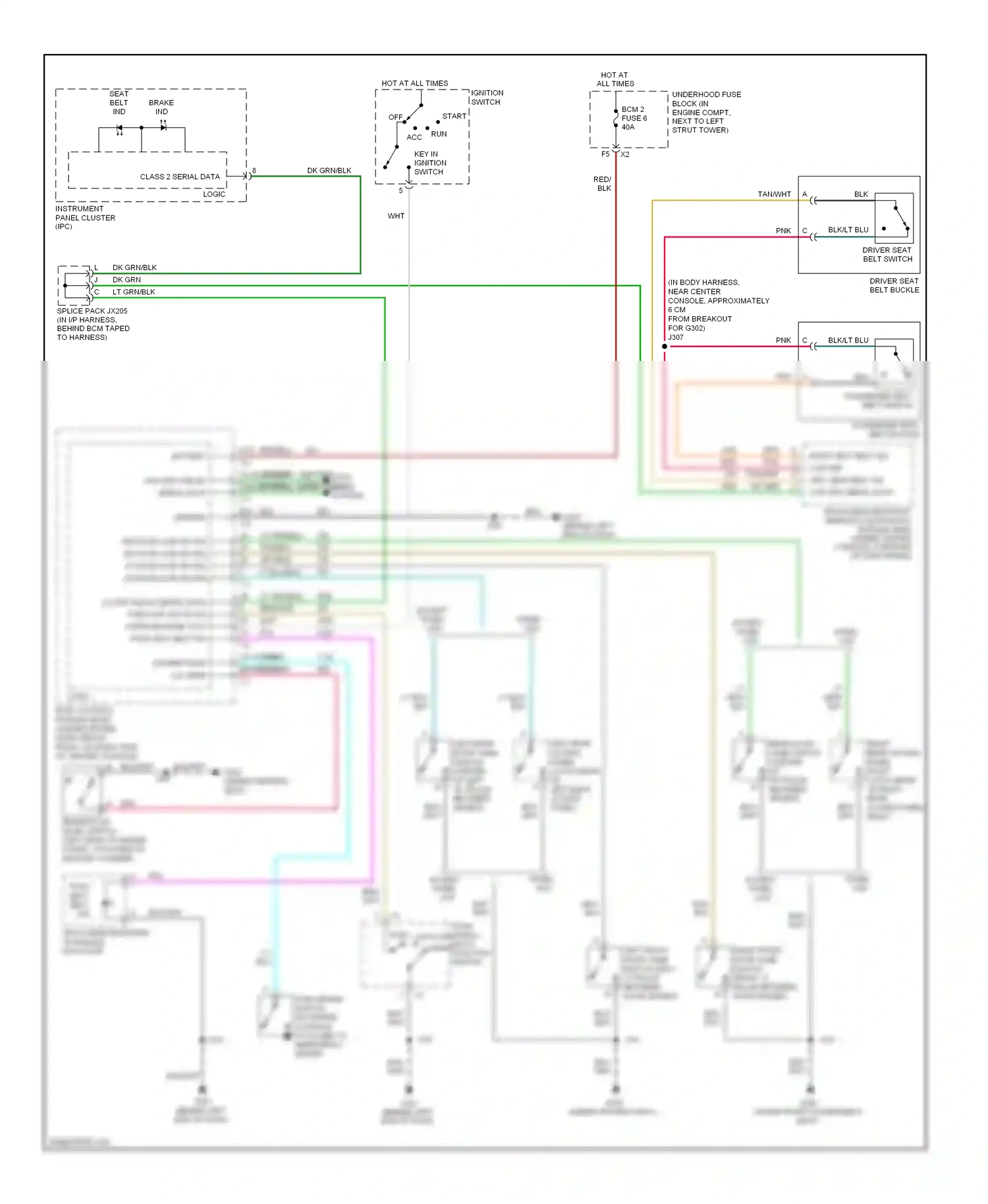 Chevrolet HHR I (2005-2011) blu wiring diagram  (6 of 6)