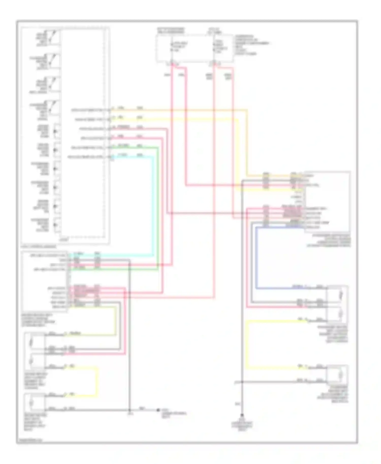 Wiring diagram driver heated seat hi/lo signal for Chevrolet HHR I (2005-2011) (1 of 1)