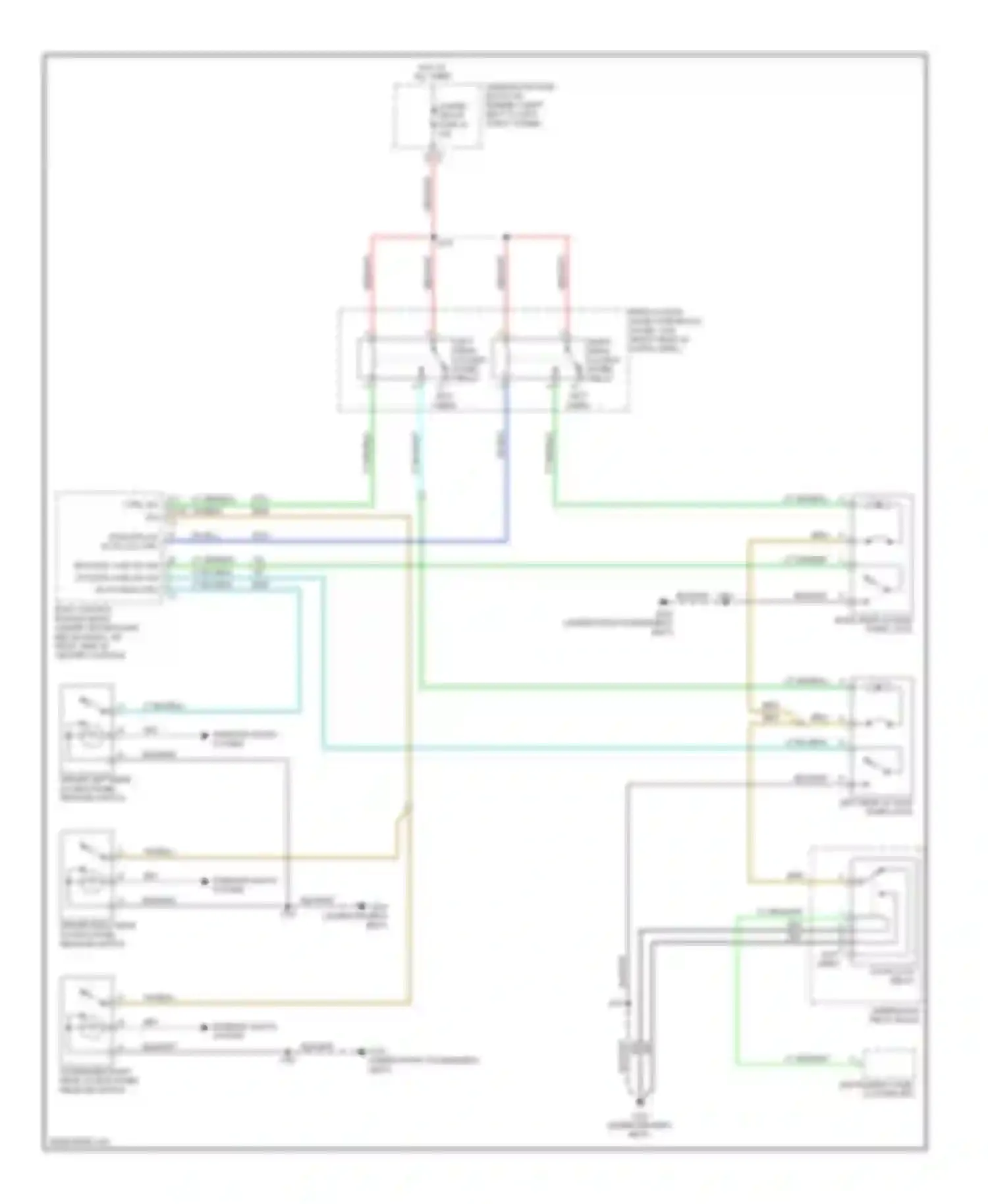 Wiring diagram left rear access panel relay for Chevrolet HHR I (2005-2011) (1 of 1)