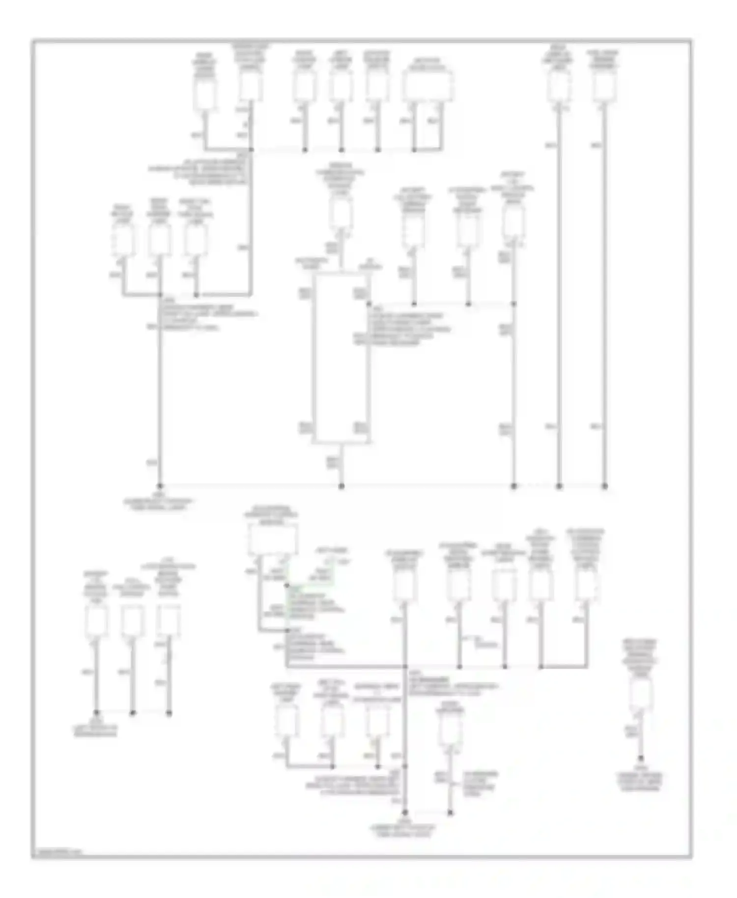 Wiring diagram left rear marker lamp for Chevrolet HHR I (2005-2011) (2 of 2)