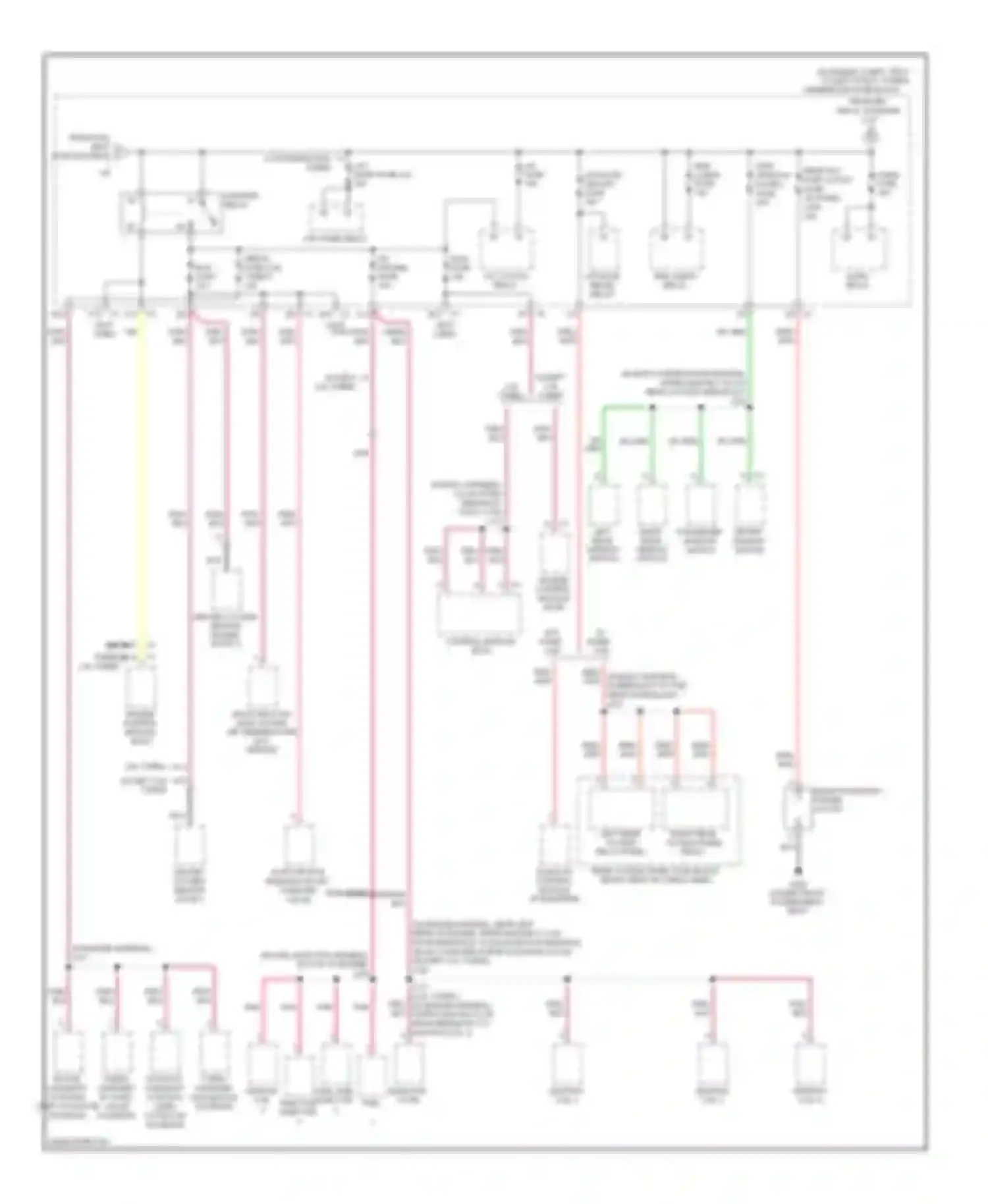 Wiring diagram left rear window switch for Chevrolet HHR I (2005-2011) (2 of 2)