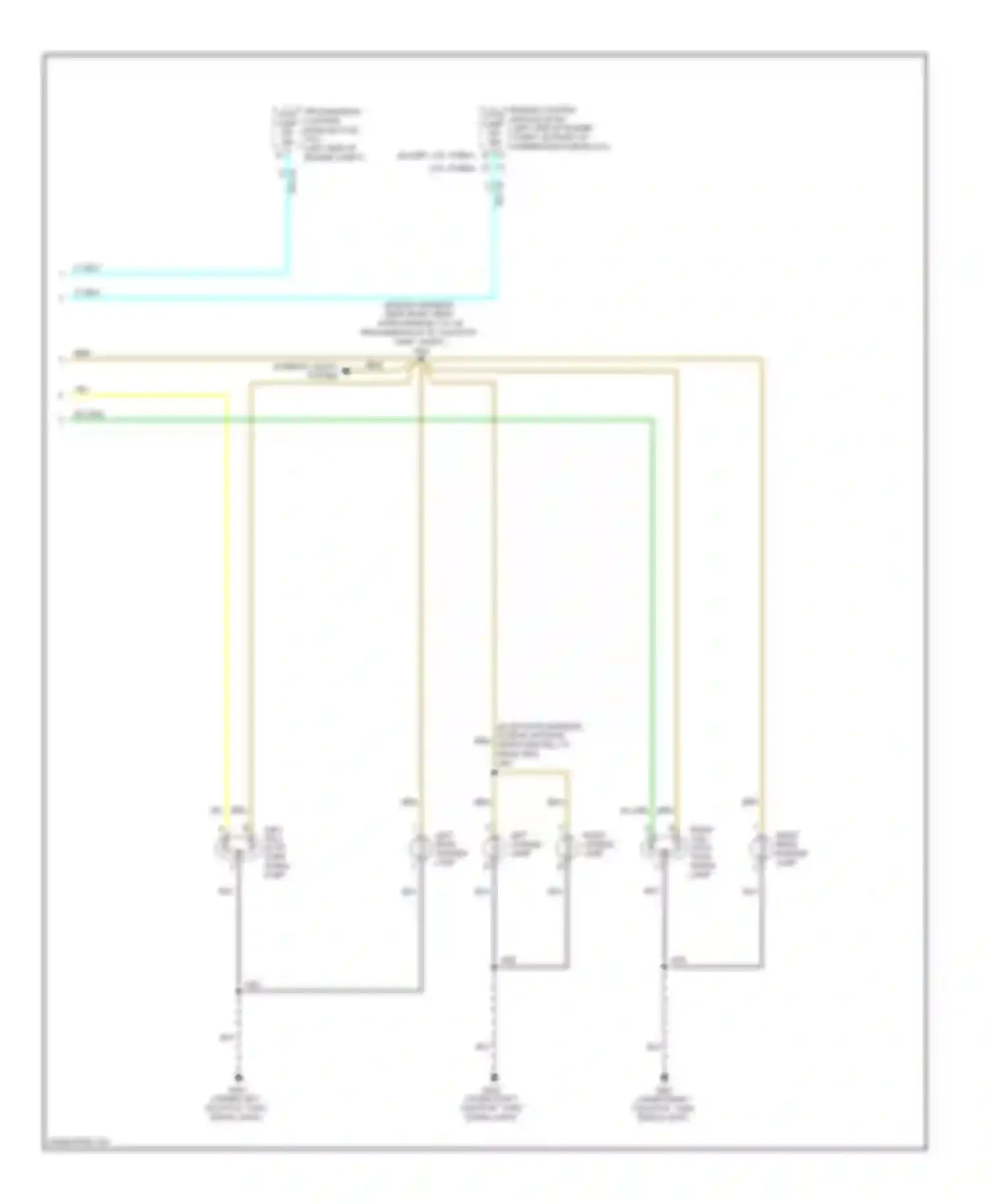 Wiring diagram left tail/ stop/ turn signal lamp for Chevrolet HHR I (2005-2011) (1 of 1)