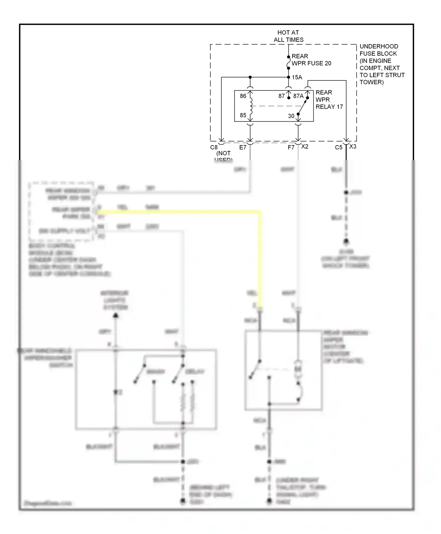 Chevrolet HHR I (2005-2011) nca wiring diagram  (23 of 25)