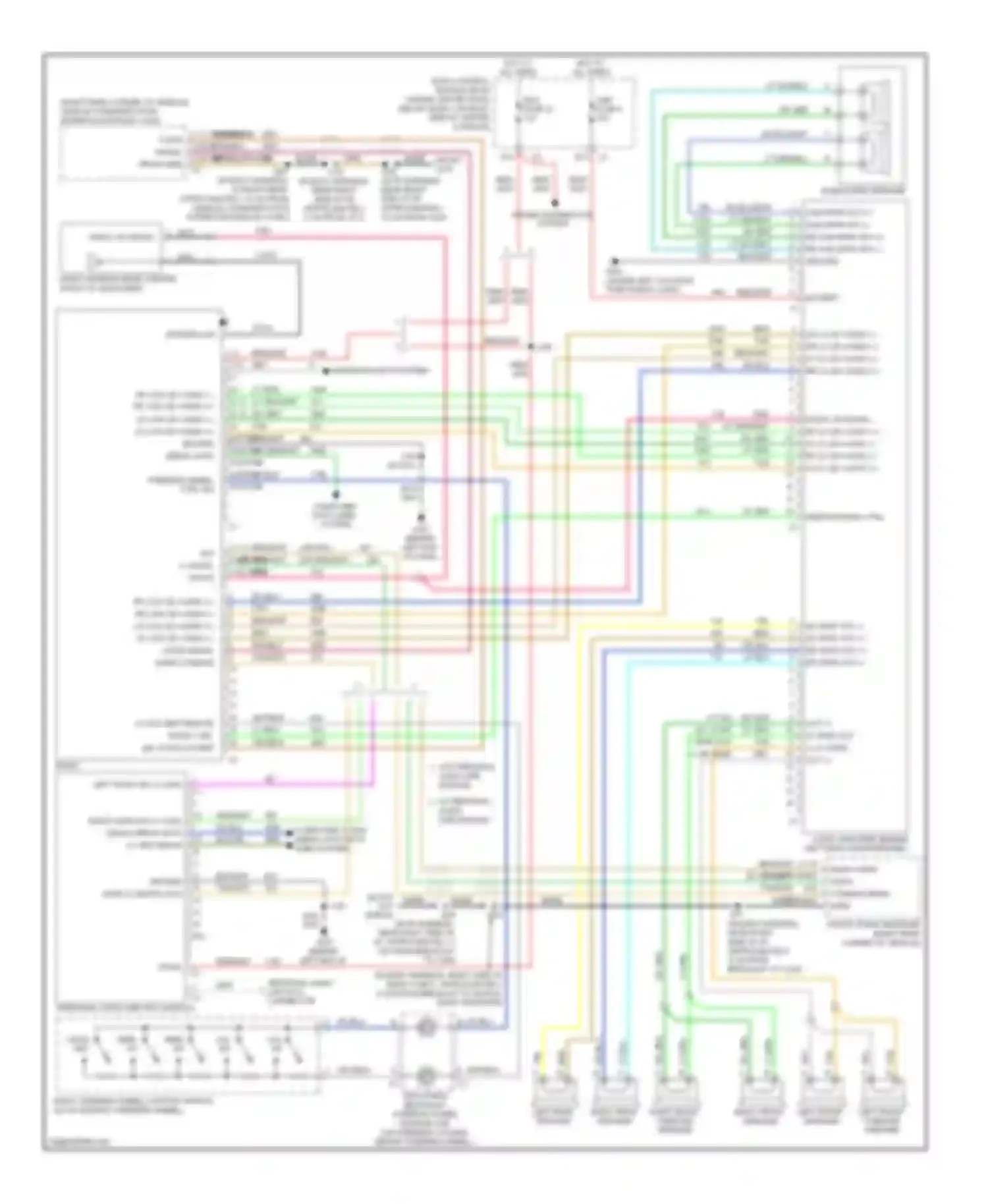 Wiring diagram right front left front speaker speaker for Chevrolet HHR I (2005-2011) (1 of 1)