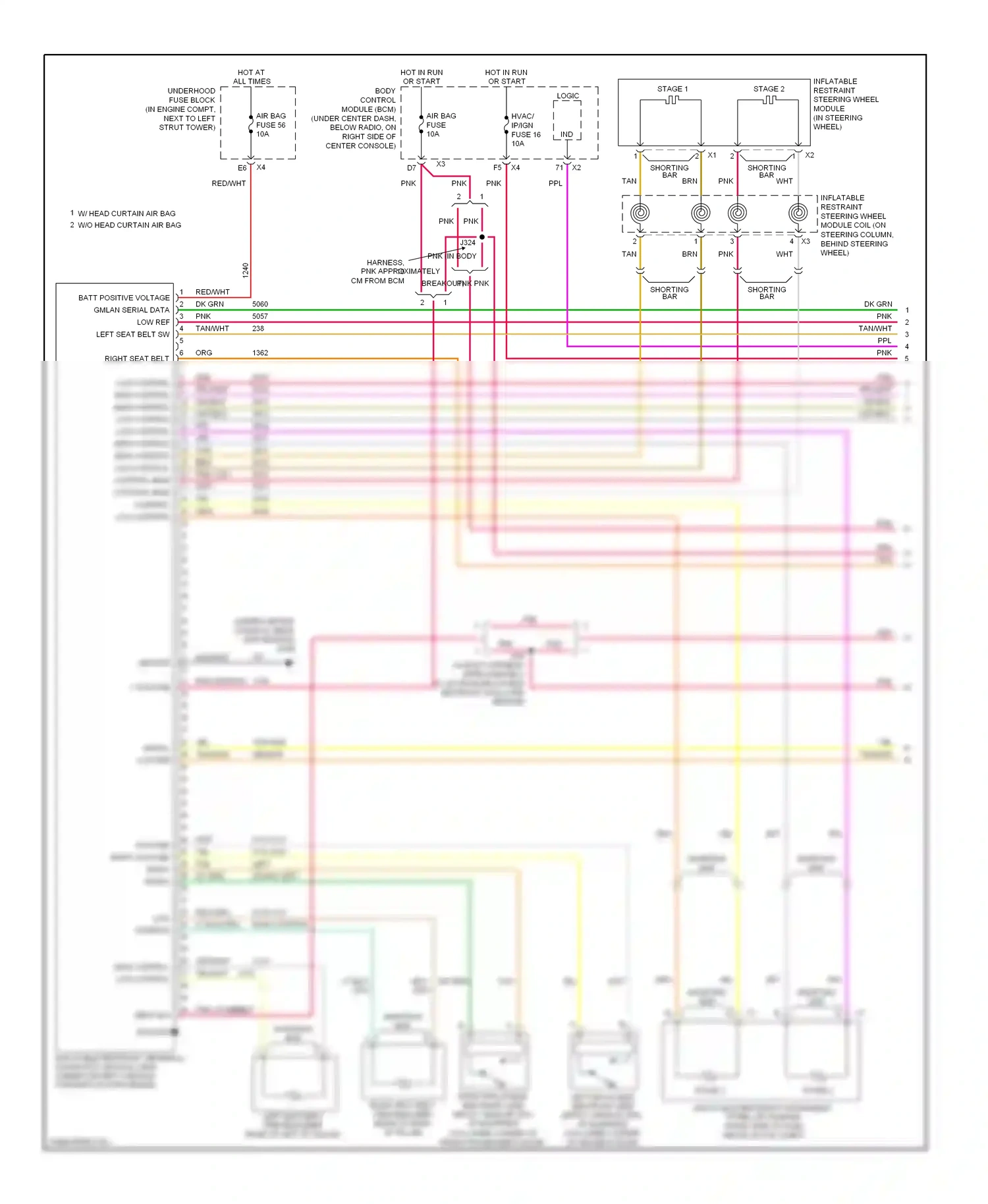 Chevrolet HHR I (2005-2011) stage 2 wiring diagram  (1 of 1)