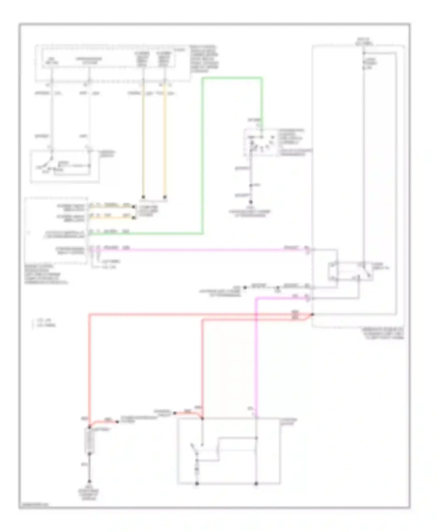 Wiring diagram starter enable relay control for Chevrolet HHR I (2005-2011) (1 of 1)
