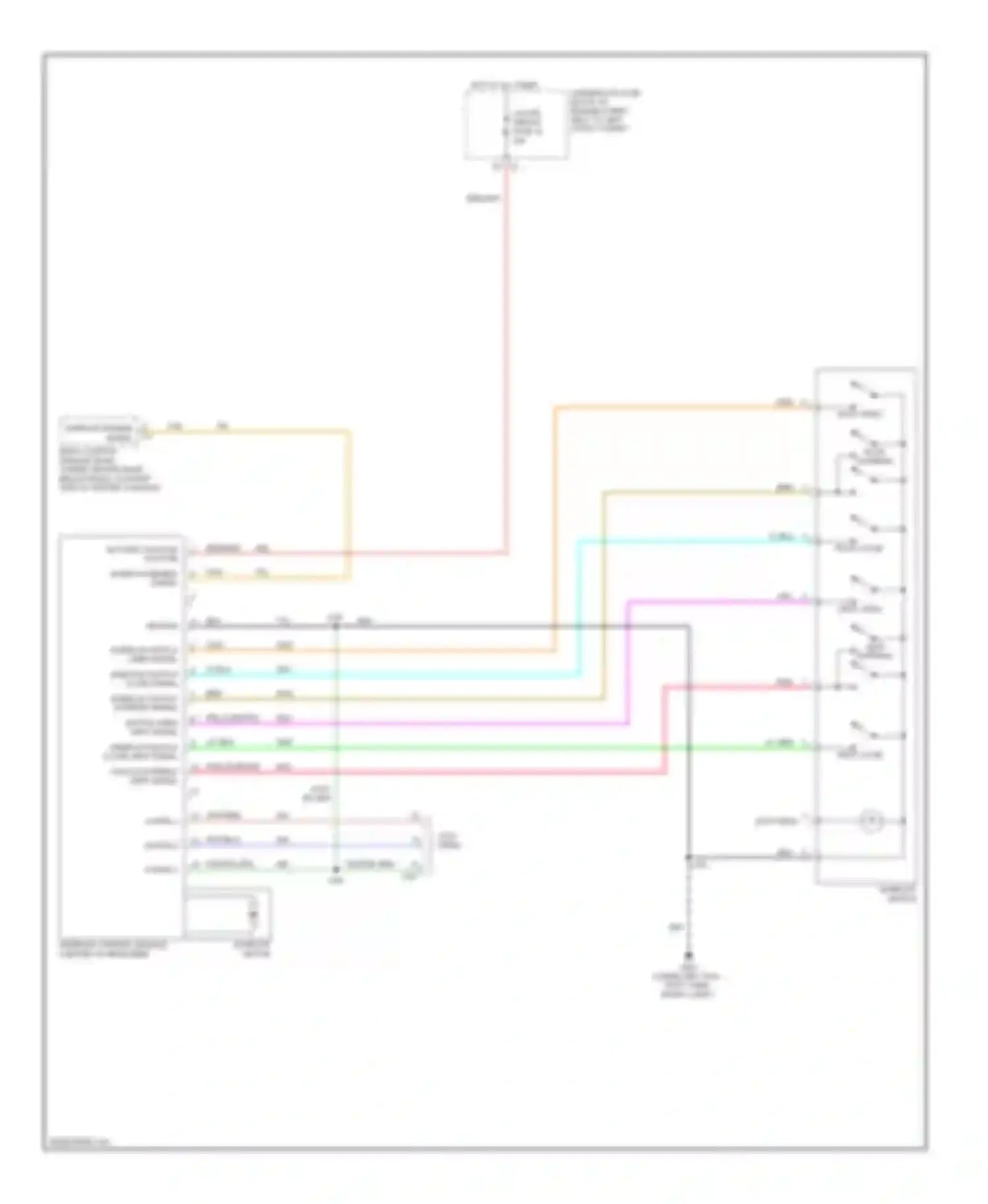 Wiring diagram sunroof switch open signal for Chevrolet HHR I (2005-2011) (1 of 1)