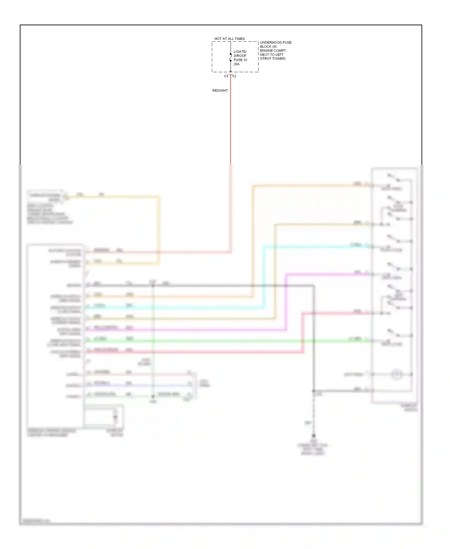 Chevrolet HHR I (2005-2011) vent express wiring diagram  (1 of 1)