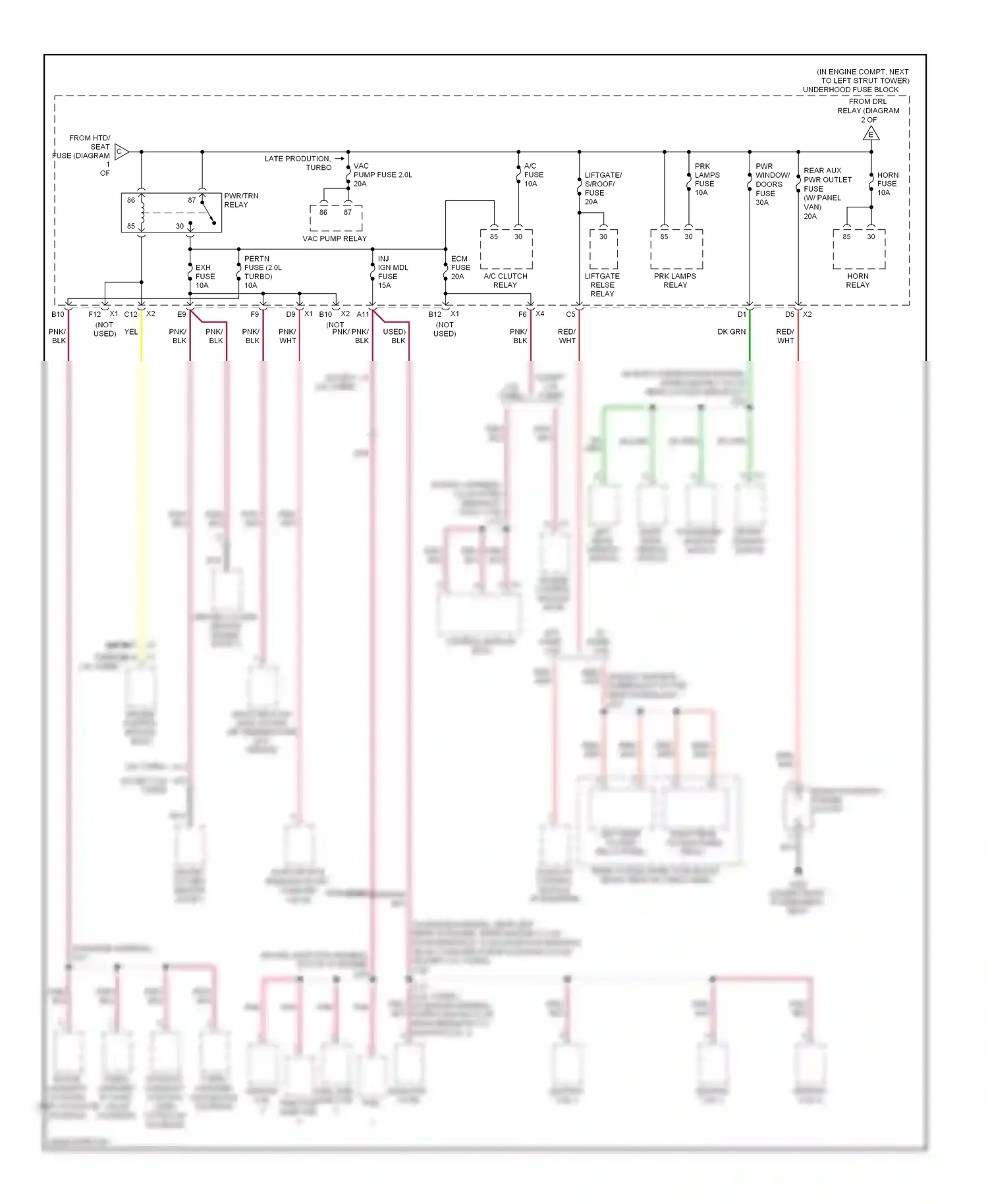 Chevrolet HHR I (2005-2011) w/ panel van wiring diagram  (5 of 5)