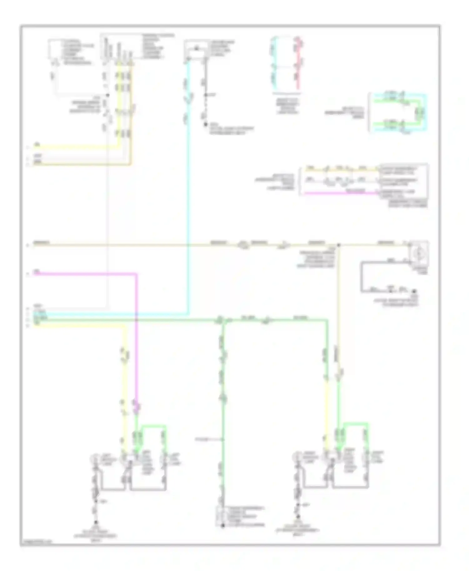 Impala Chevrolet IX (2006-2016): Exterior lamps circuit (2 of 2)