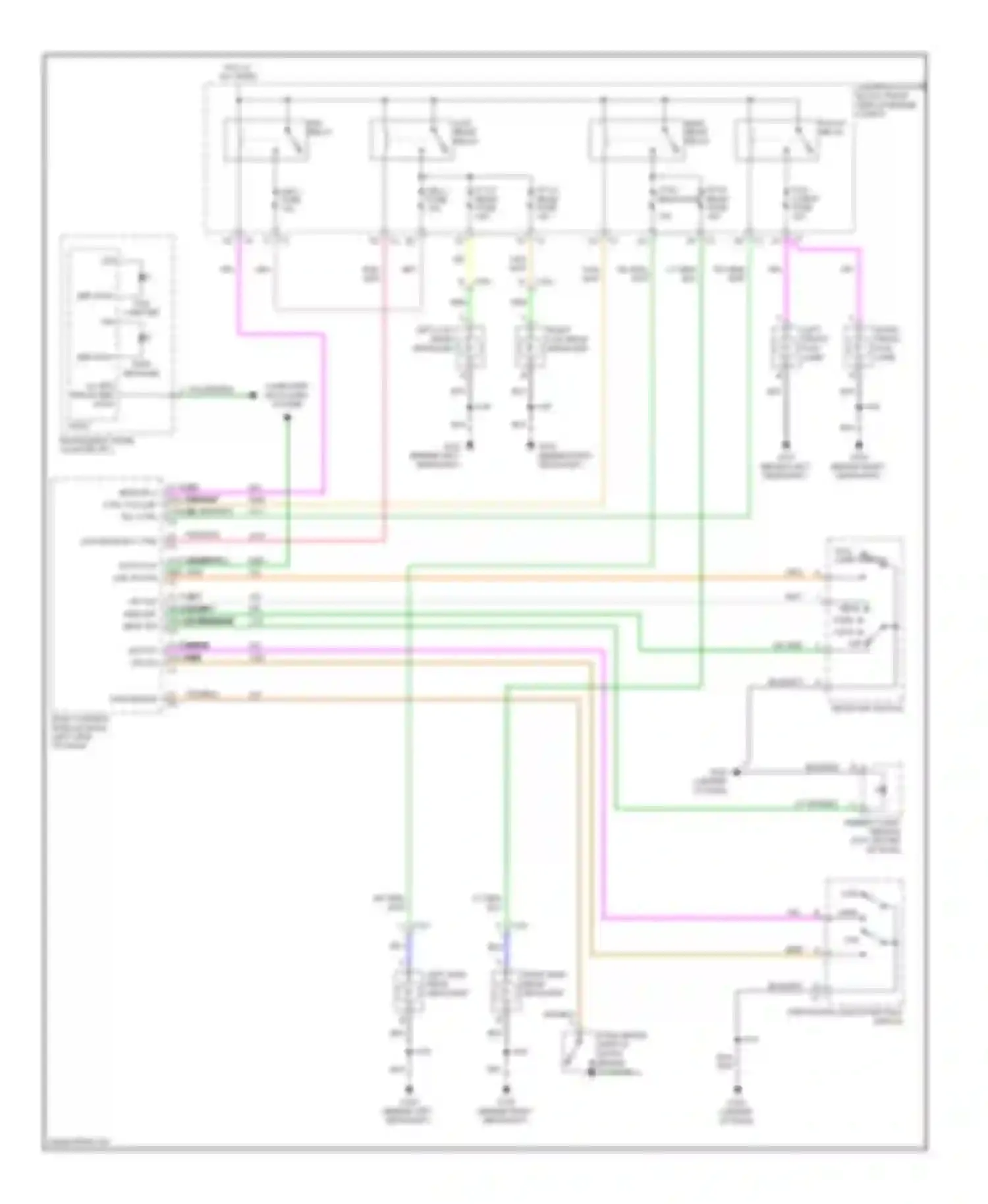 Impala Chevrolet IX (2006-2016): Headlights circuit, without police