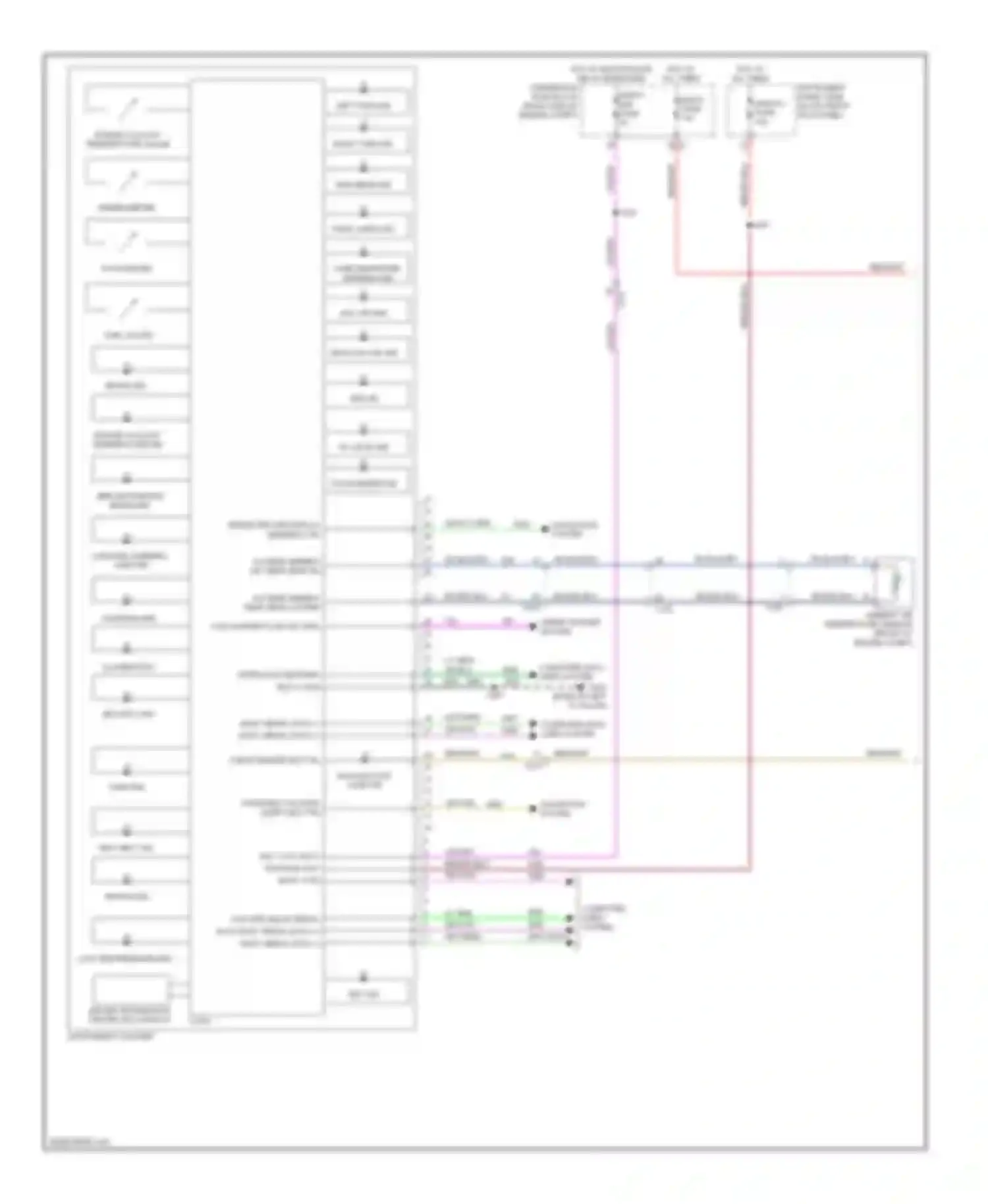 Impala Chevrolet IX (2006-2016): Instrument cluster circuit (1 of 3)