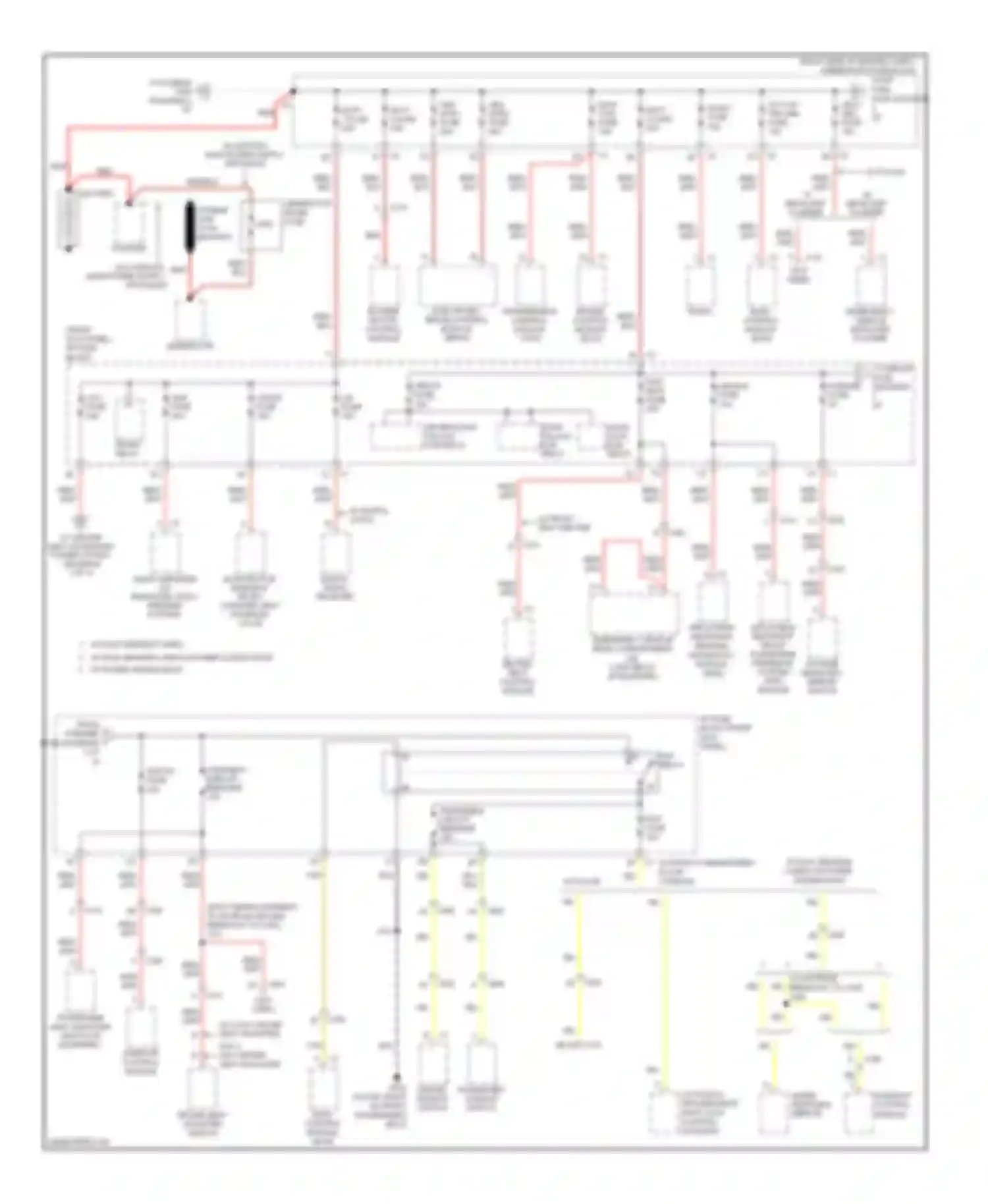 Impala Chevrolet IX (2006-2016): Power distribution circuit (1 of 4)