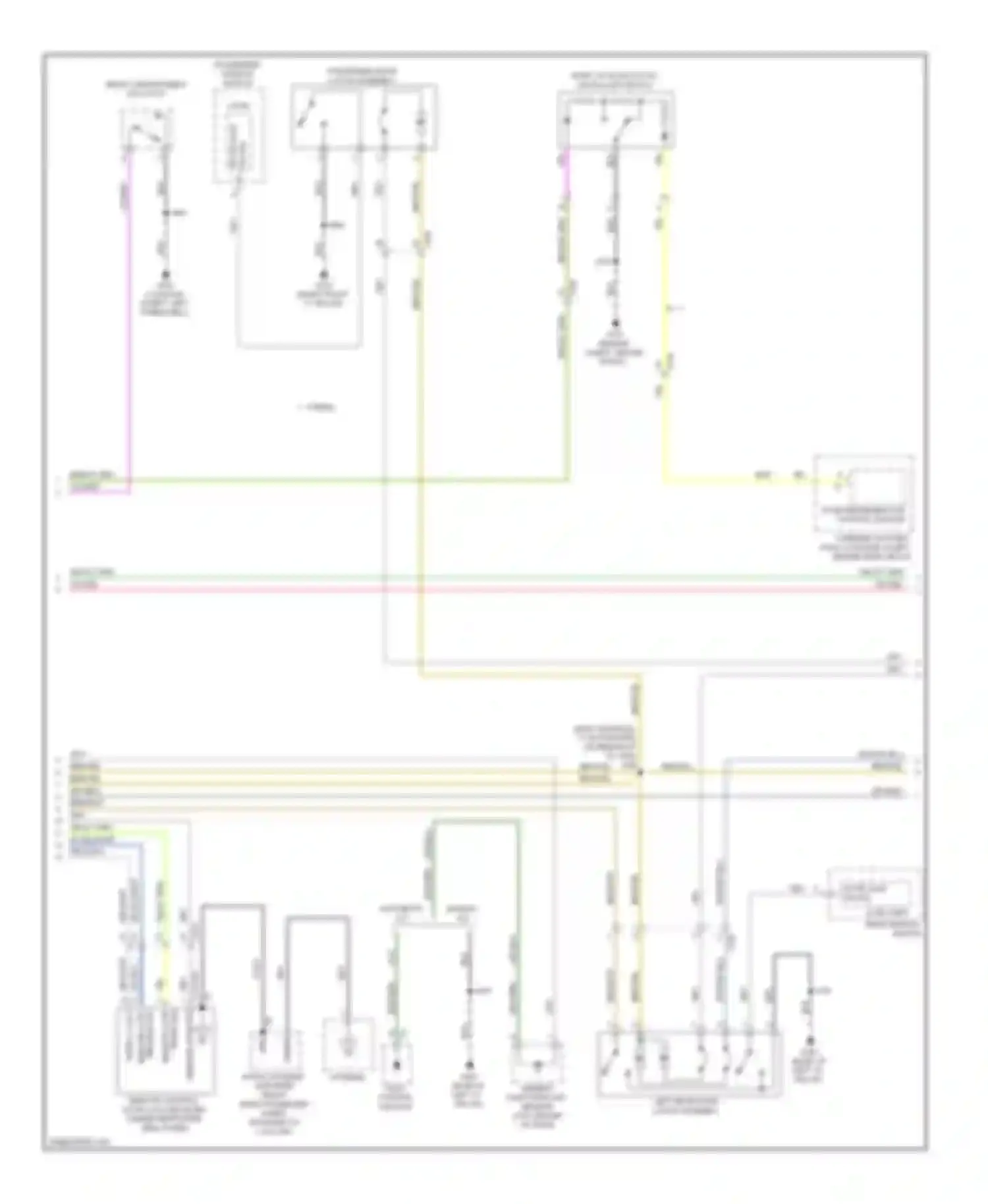Impala Chevrolet IX (2006-2016): Power door locks circuit, with passive keyless entry (3 of 4)