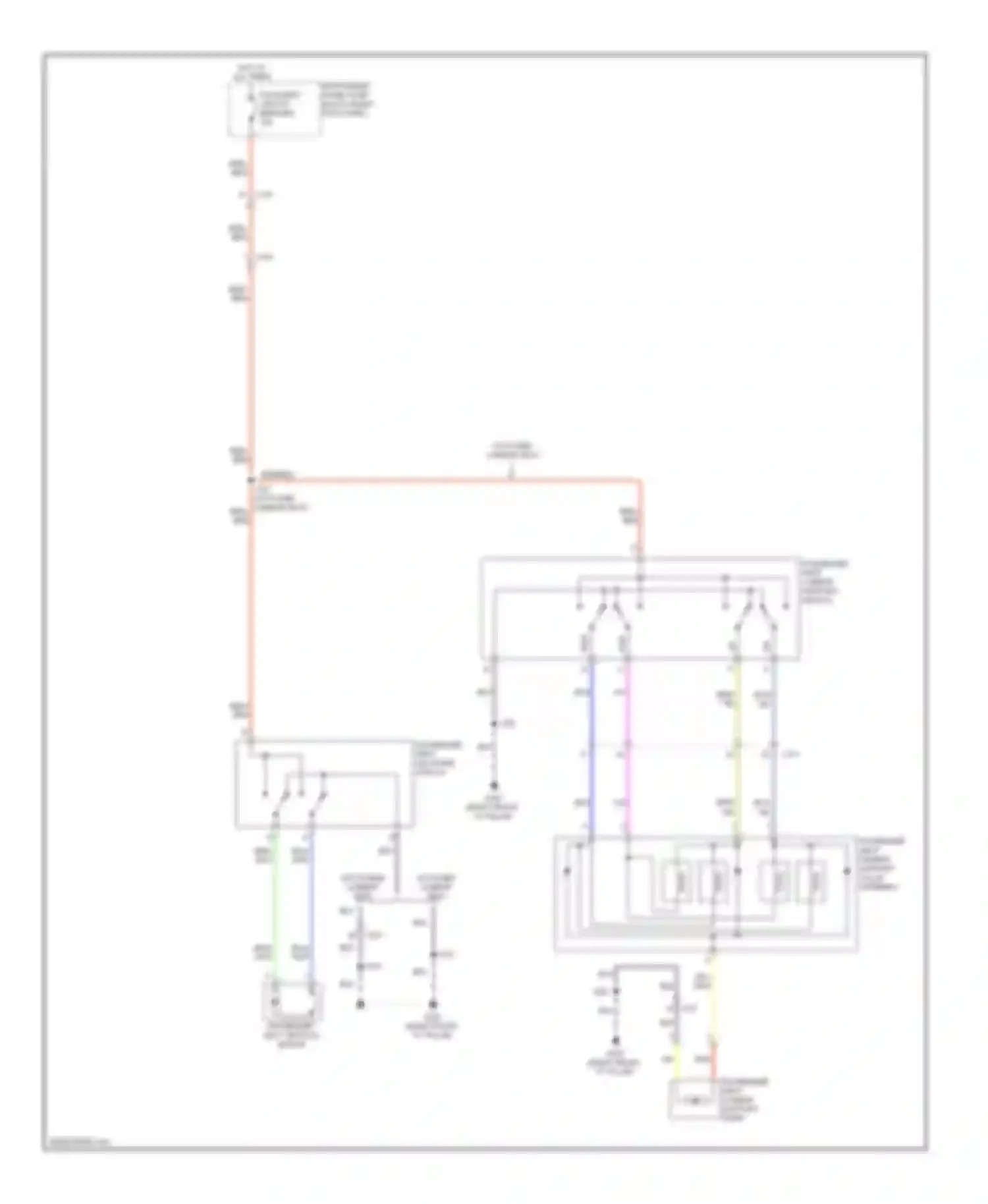 Impala Chevrolet IX (2006-2016): Passenger power seat circuit, 2-way power seat