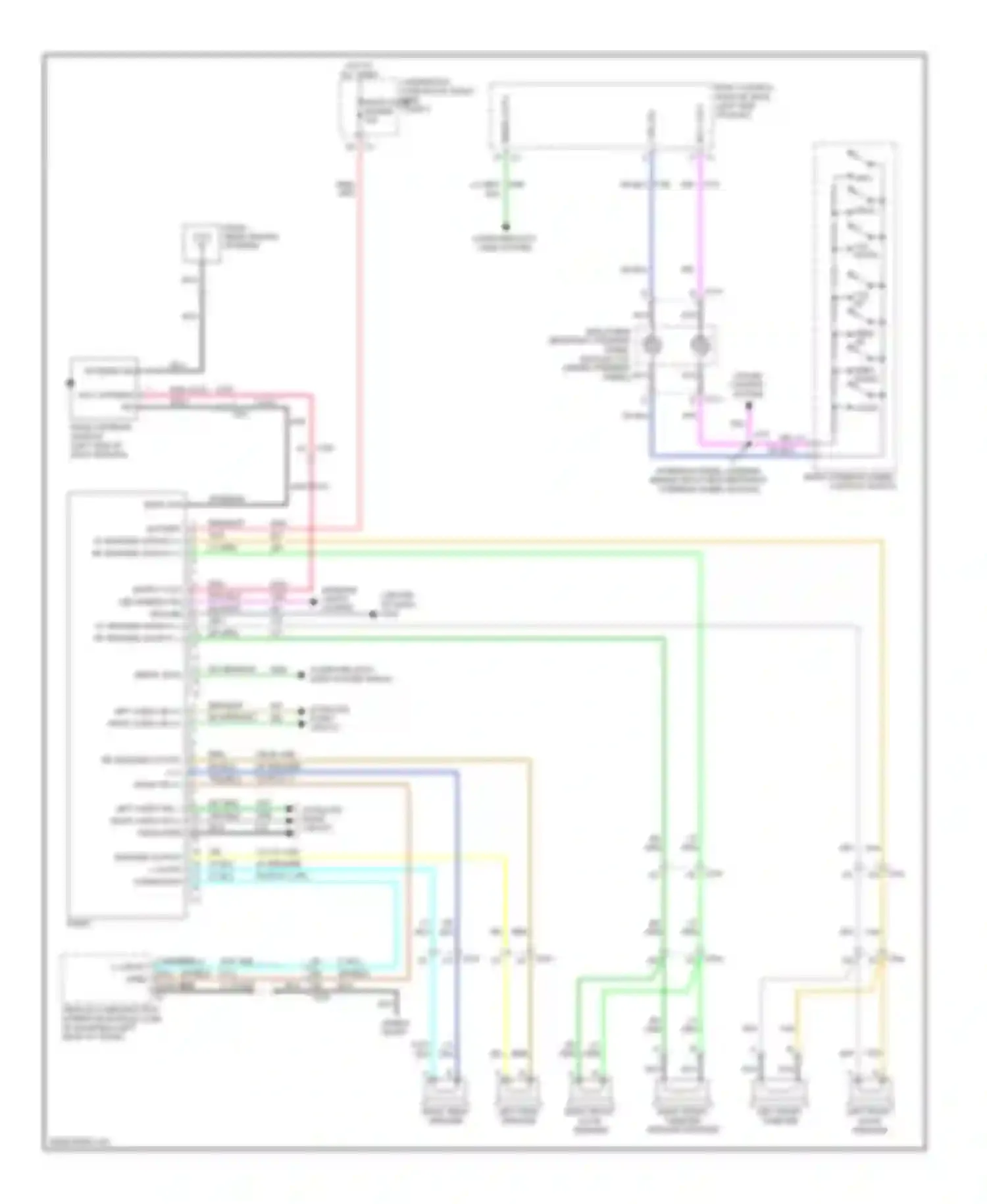 Impala Chevrolet IX (2006-2016): Radio circuit, without amplifier