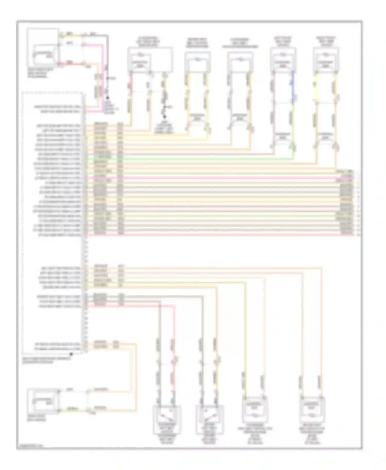Impala Chevrolet IX (2006-2016): Supplemental restraints circuit (1 of 3)