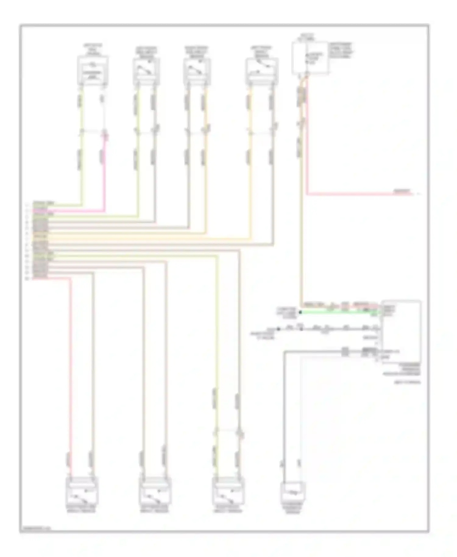 Impala Chevrolet IX (2006-2016): Supplemental restraints circuit (2 of 3)