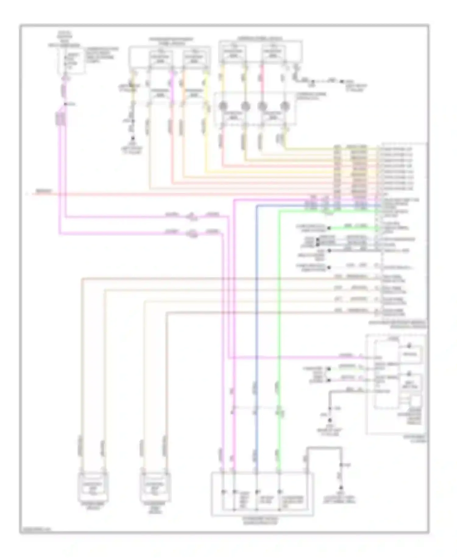 Impala Chevrolet IX (2006-2016): Supplemental restraints circuit (3 of 3)