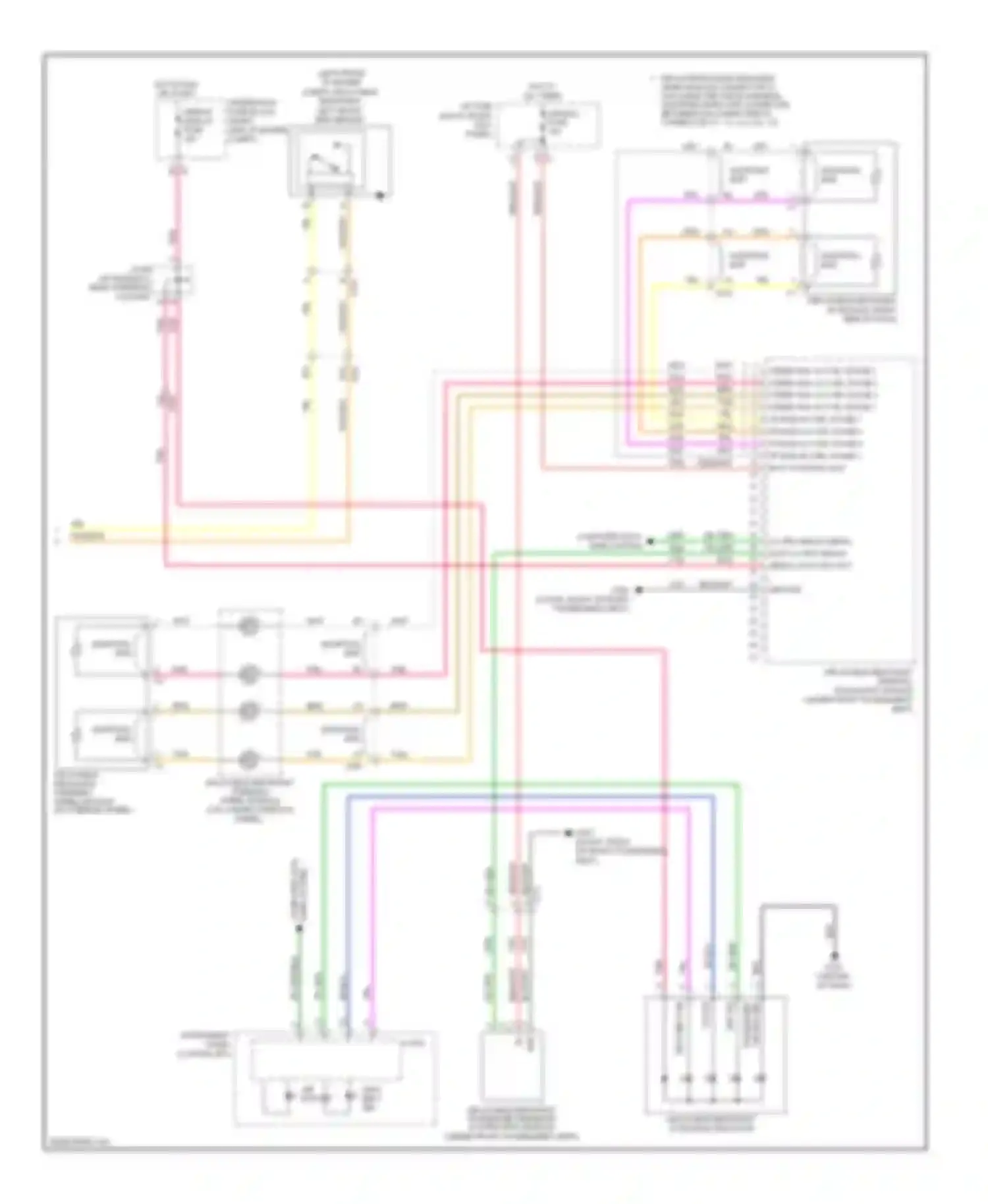 Wiring diagram airbag/ display fuse for Chevrolet Impala IX (2006-2016) (1 of 1)