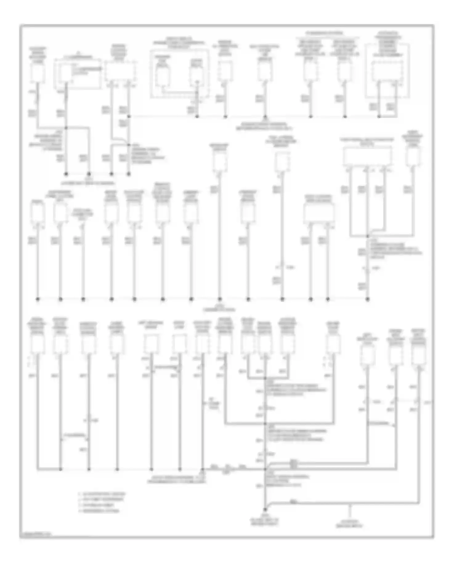 Wiring diagram yaw, lateral accelerometer sensor for Chevrolet Impala IX (2006-2016)