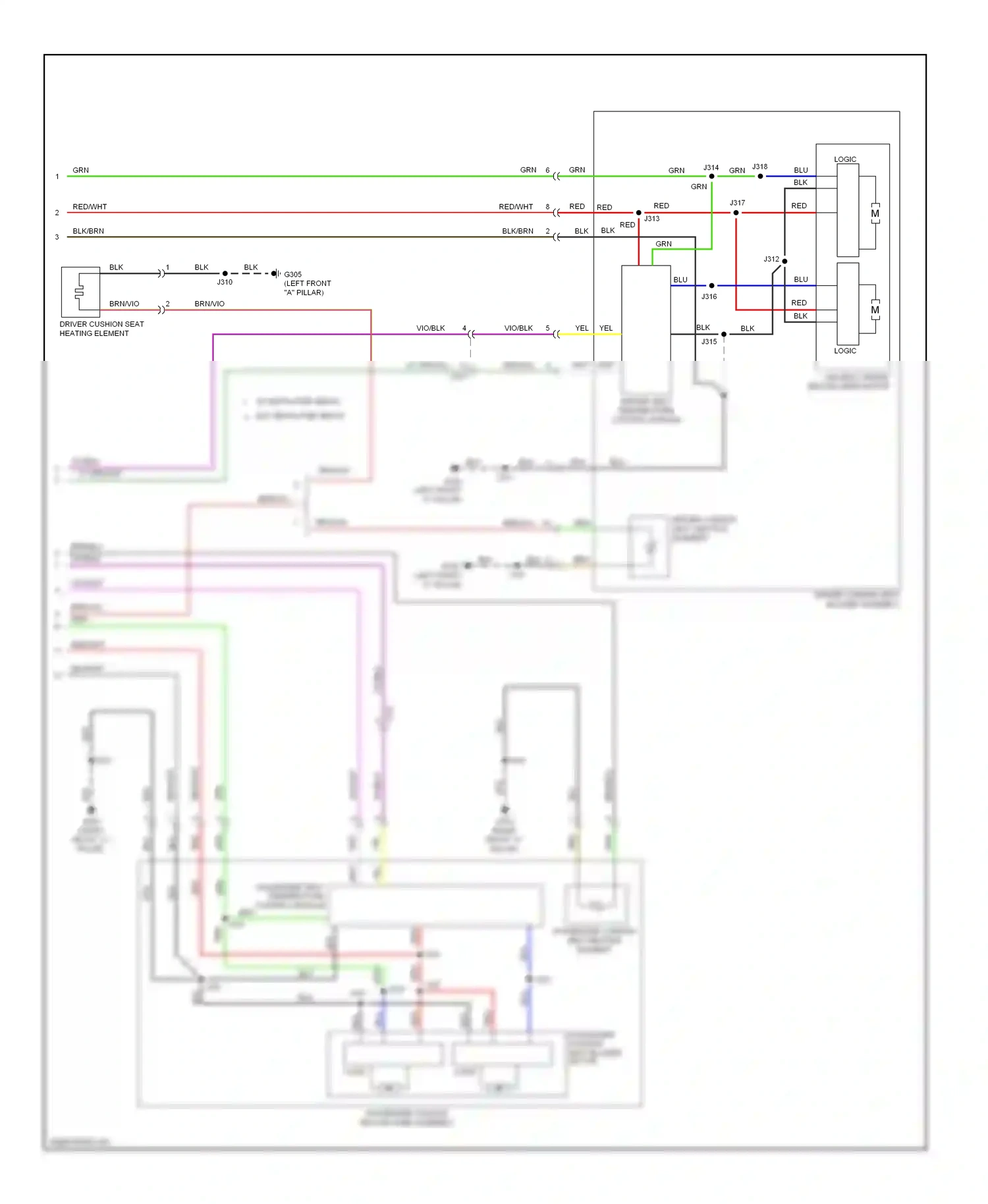 Chevrolet Impala IX (2006-2016) blk/wht wiring diagram  (16 of 53)