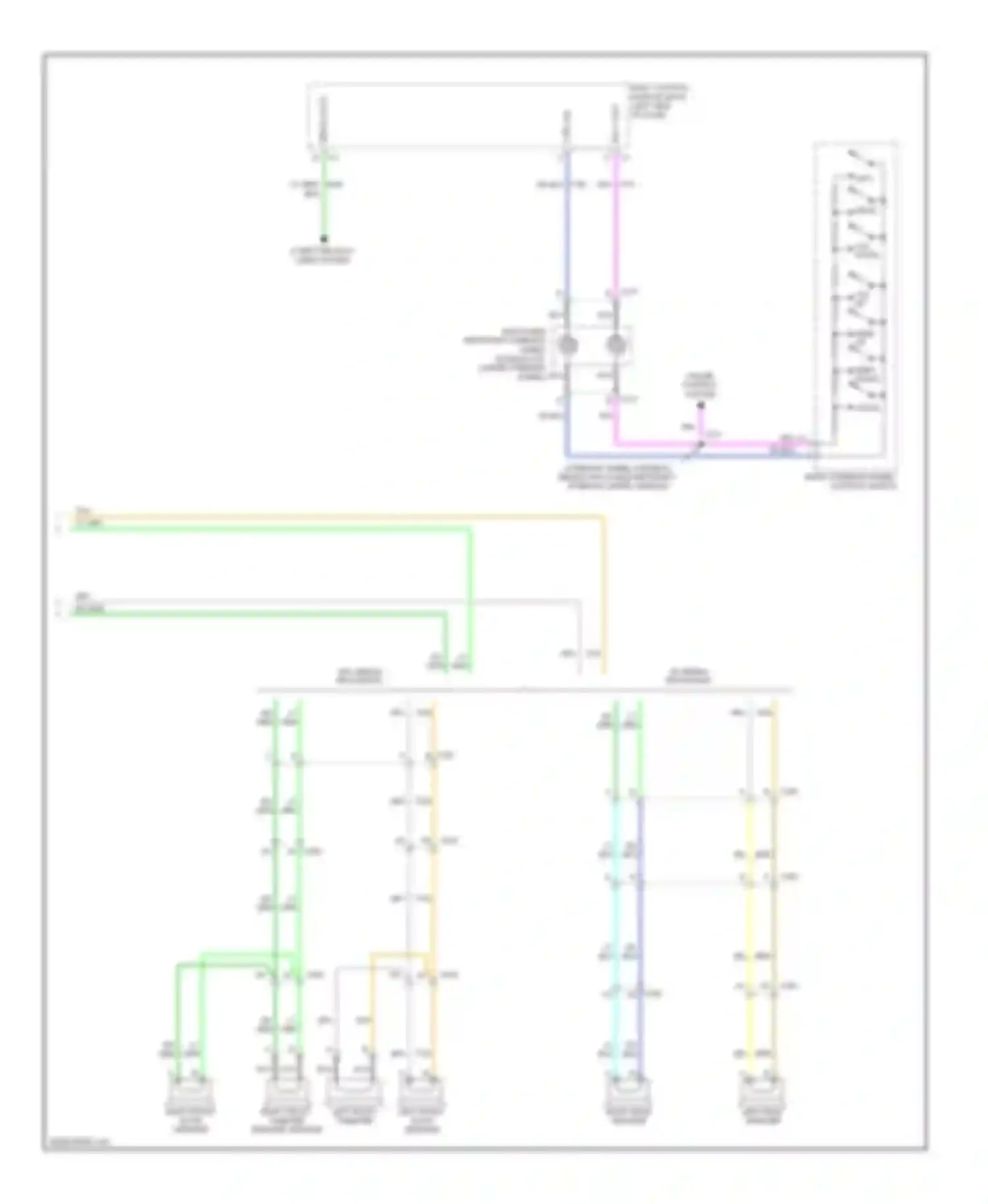 Wiring diagram left front right front tweeter tweeter speaker speaker for Chevrolet Impala IX (2006-2016)