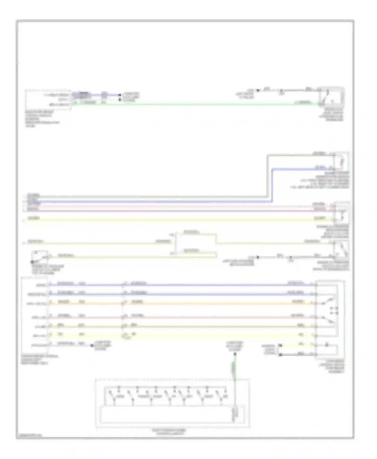Wiring diagram brake fluid level switch for Chevrolet Impala IX (2006-2016) (2 of 2)