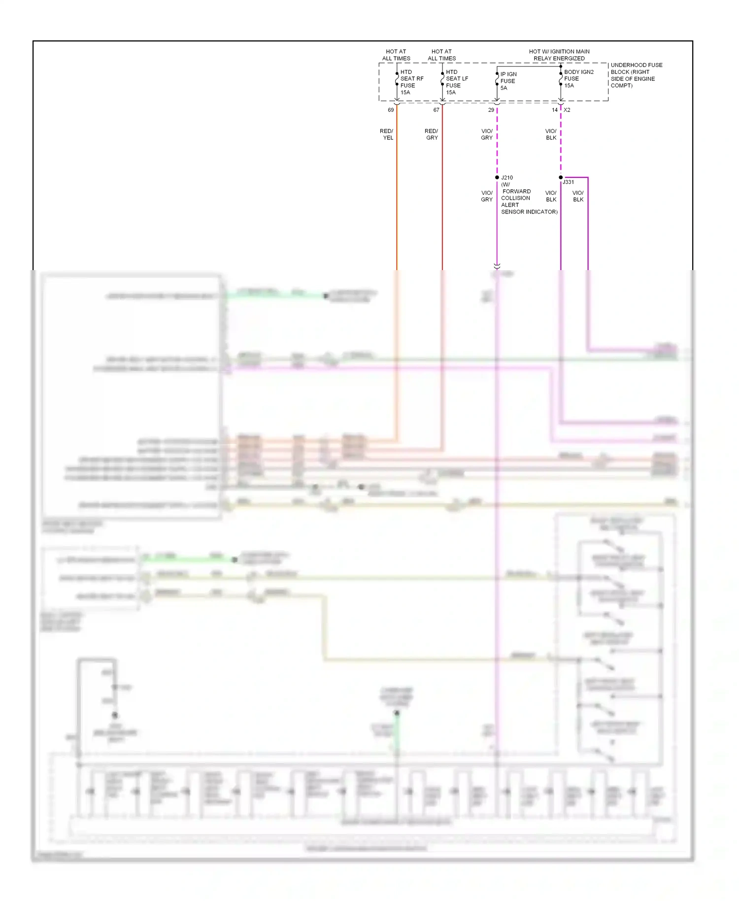 Wiring diagram brn/blu for Chevrolet Impala IX (2006-2016) (1 of 3)