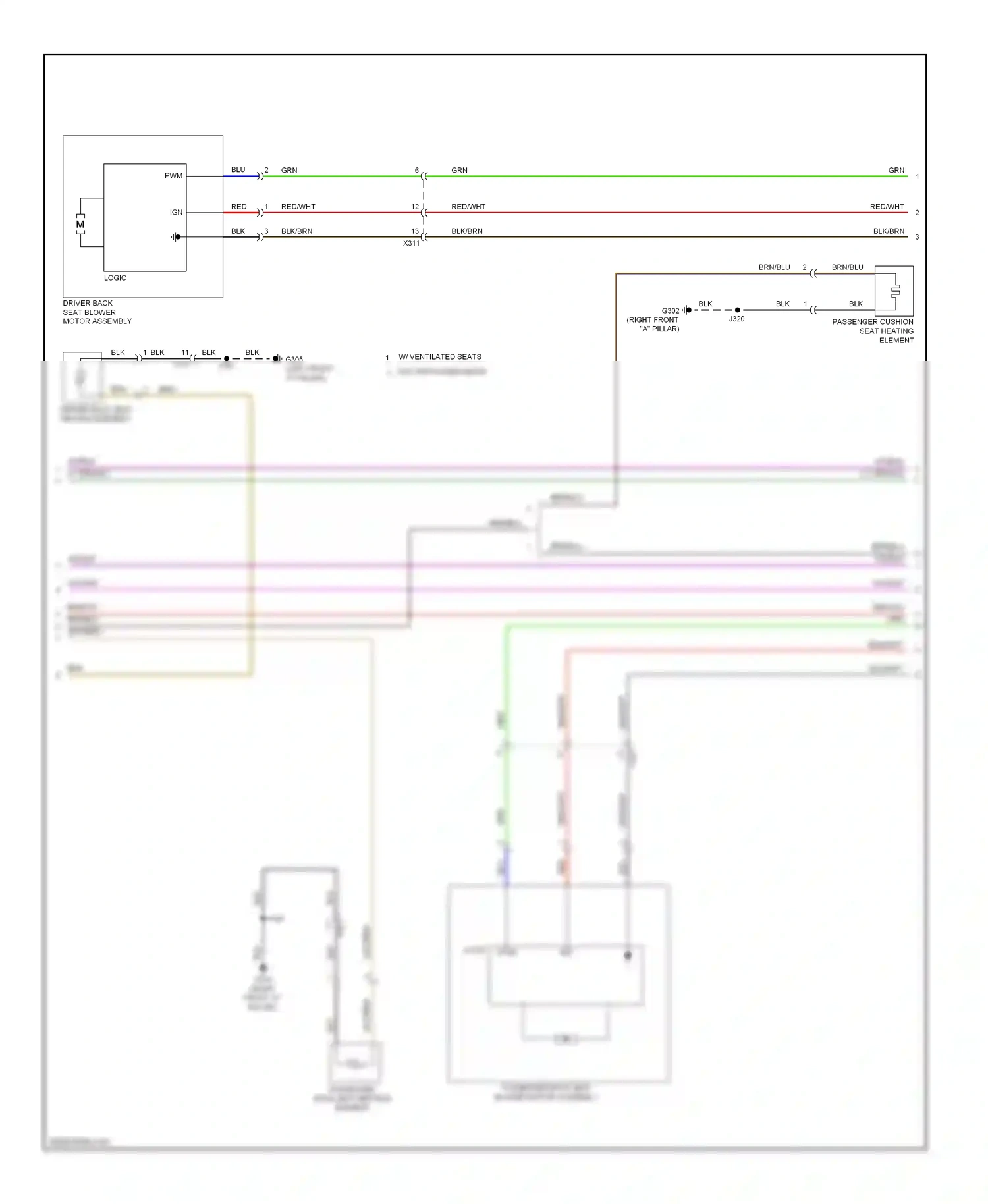 Wiring diagram brn/blu for Chevrolet Impala IX (2006-2016) (2 of 3)