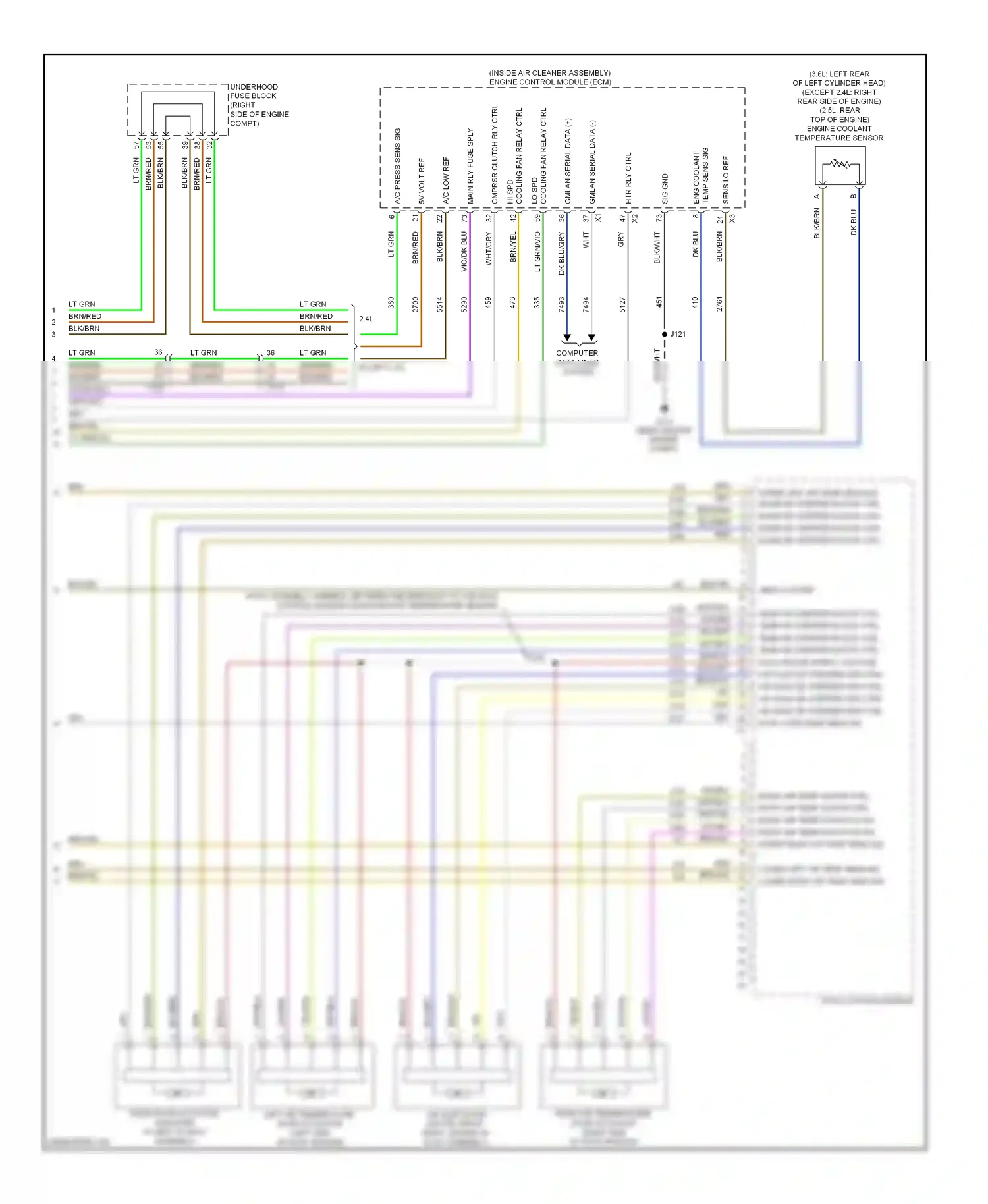 Wiring diagram brn/yel for Chevrolet Impala IX (2006-2016) (3 of 36)