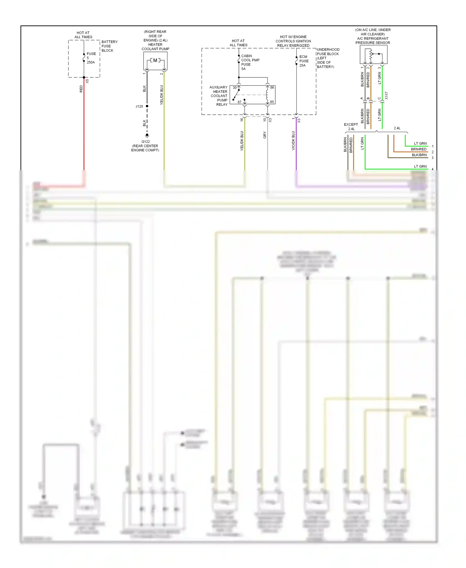 Wiring diagram brn/yel for Chevrolet Impala IX (2006-2016) (2 of 36)