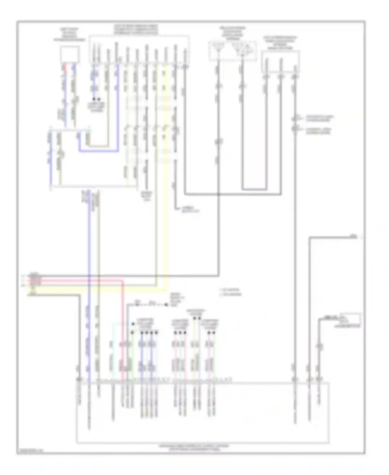 Wiring diagram cellular phone navigation, digital radio antenna for Chevrolet Impala IX (2006-2016) (1 of 3)