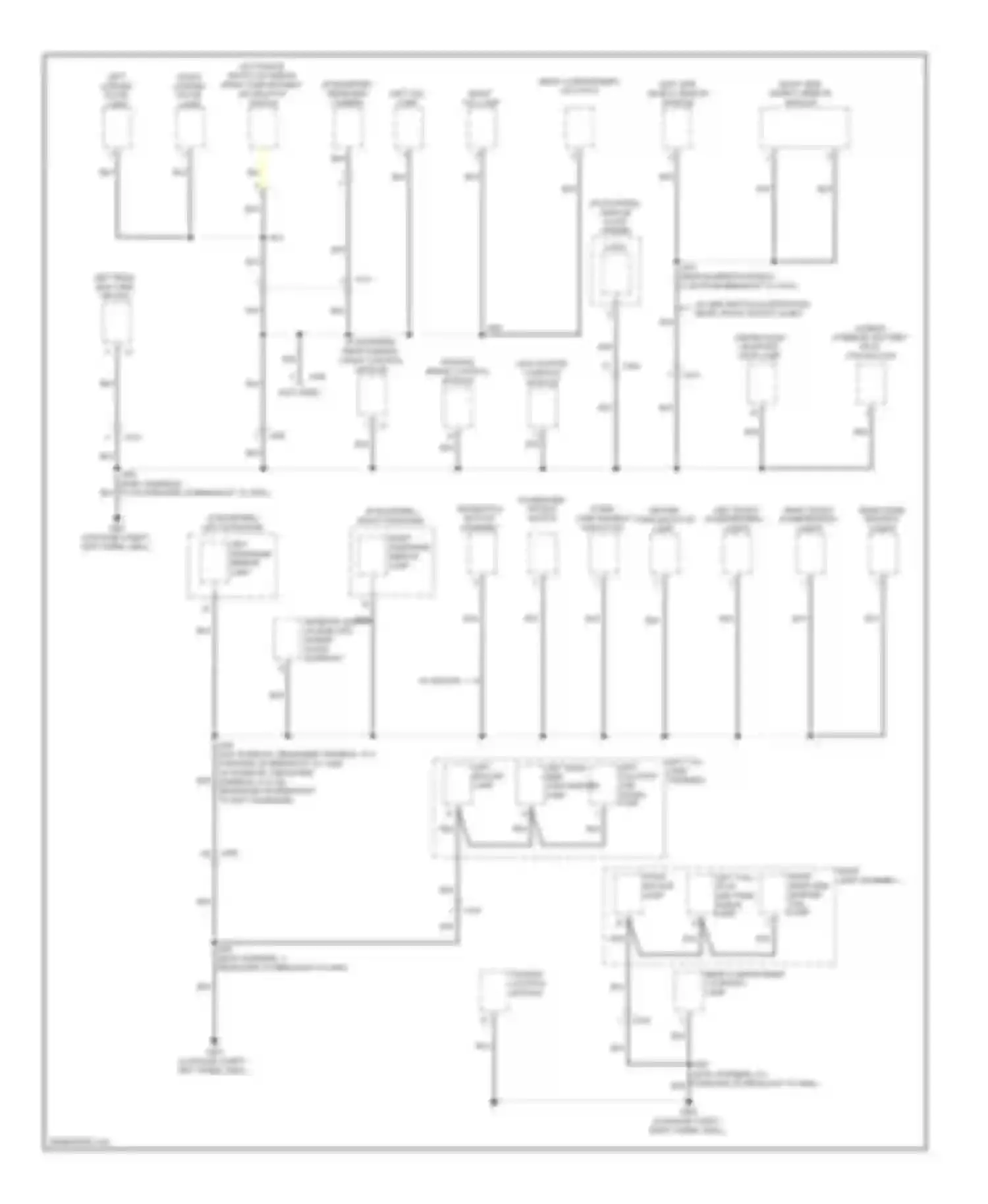 Wiring diagram chassis control module for Chevrolet Impala IX (2006-2016) (1 of 2)
